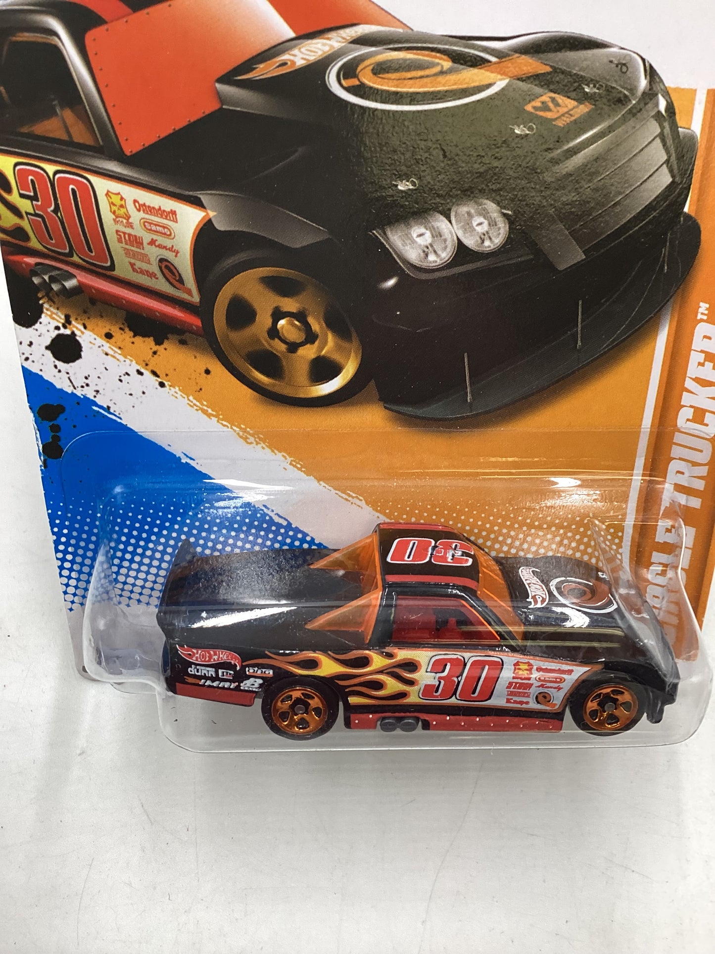 2012 Hot Wheels #68 Circle Trucker Black 55i