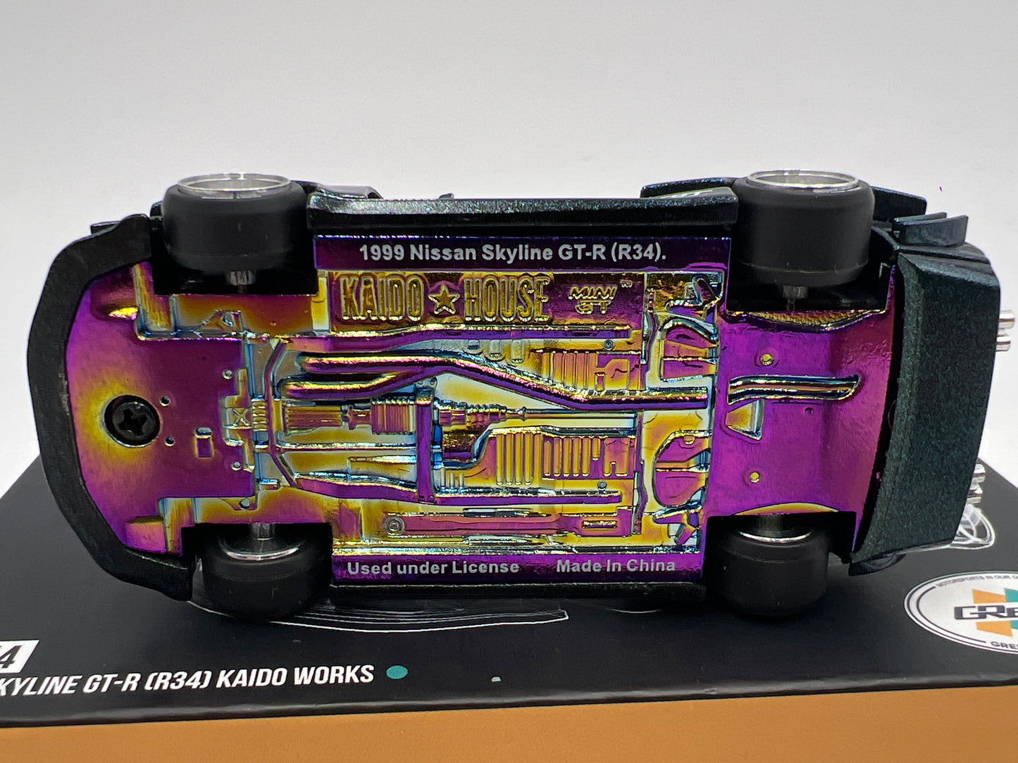 Mini GT Kaido House #074 Nissan Skyline GT-R R34 Kaido Works GReddy