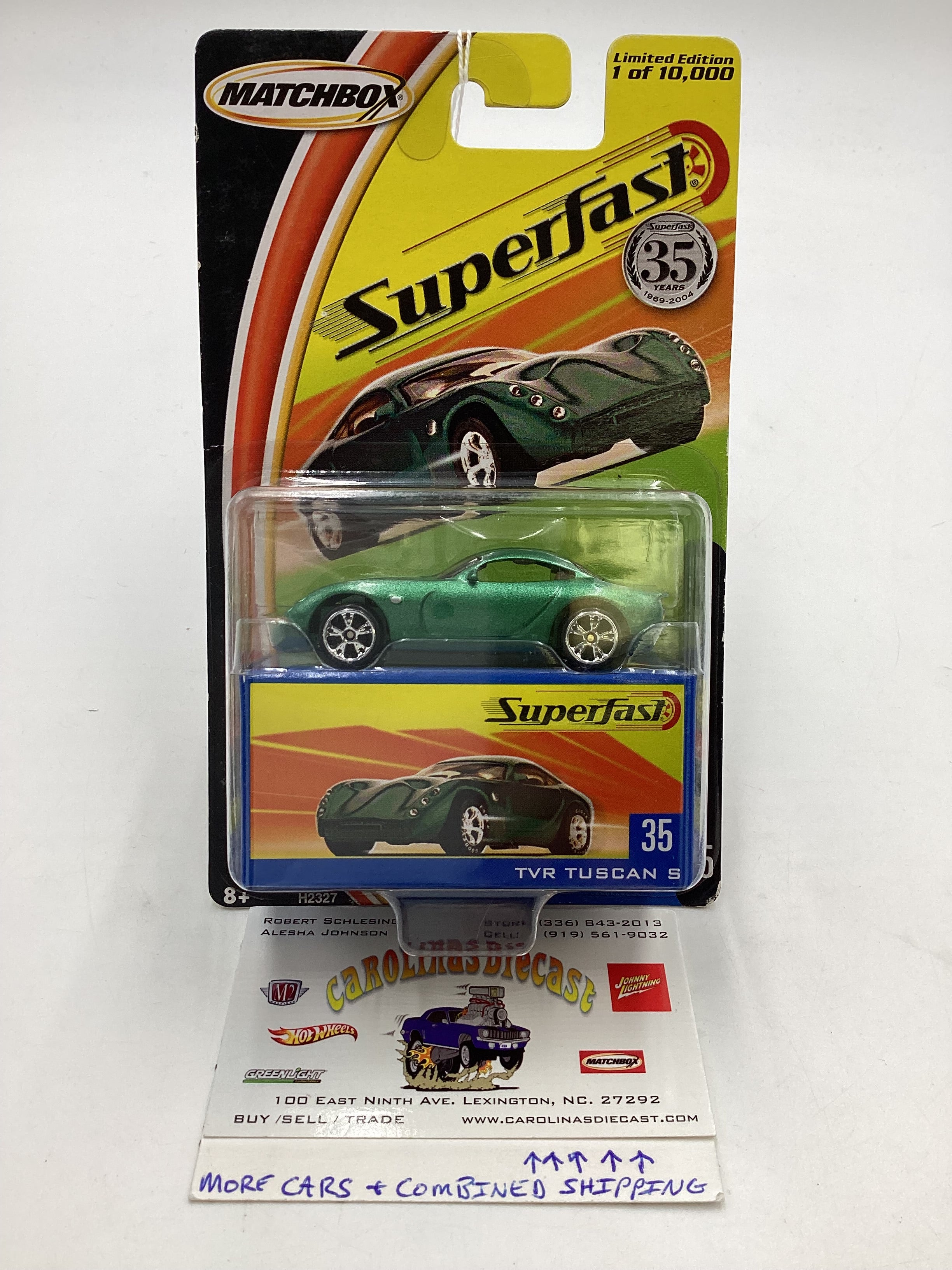 Matchbox 2004 Superfast #35 TVR Tuscan S green 169C – carolinasdiecast