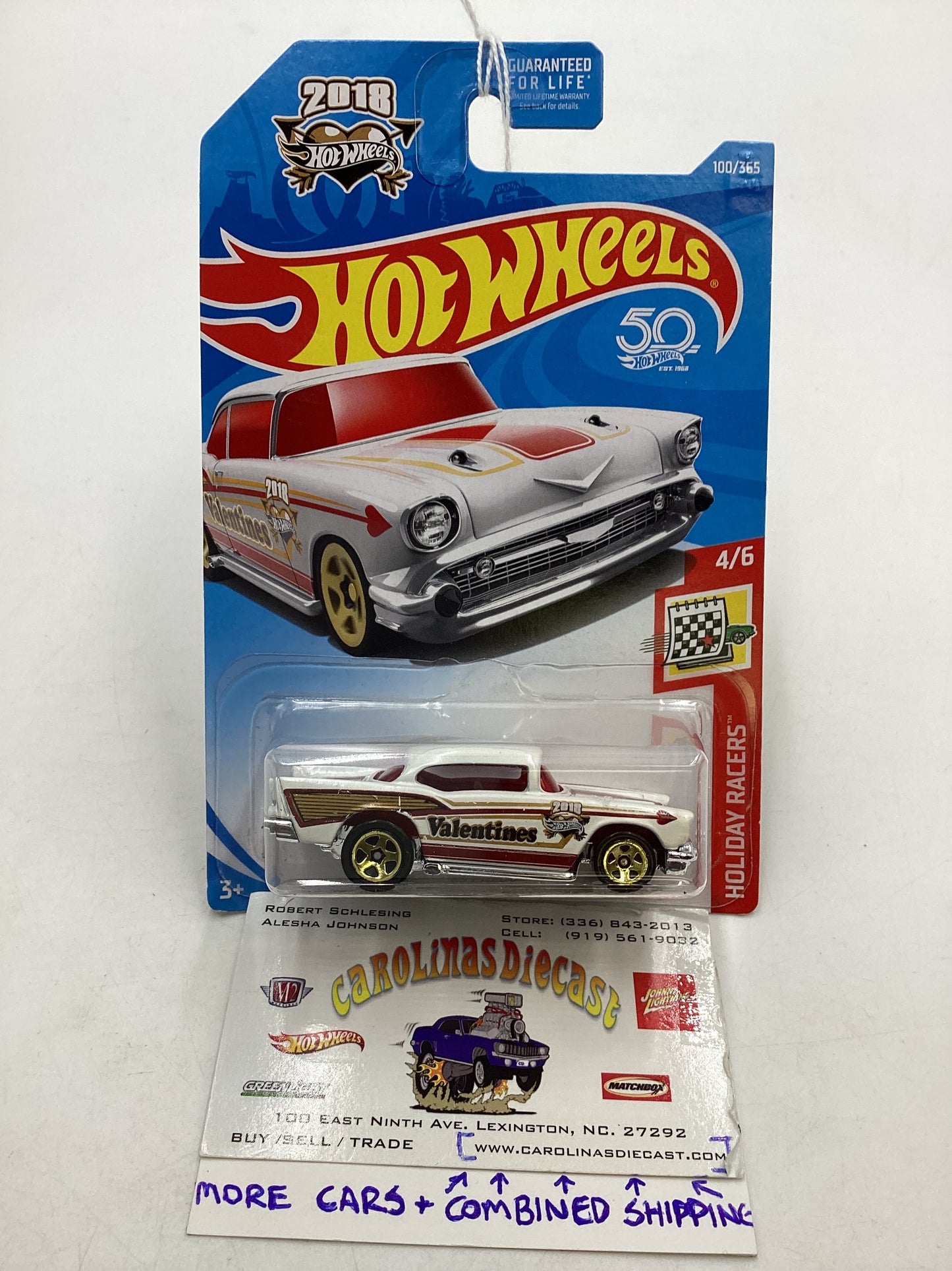 2018 Hot Wheels #100 57 Chevy 18i