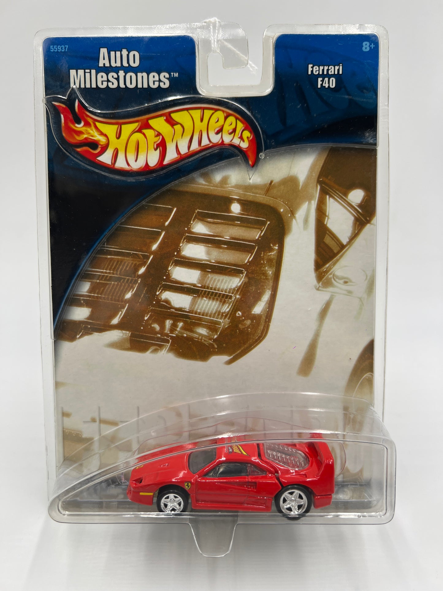 2002 Hot Wheels Auto Milestones Ferrari F40 Red
