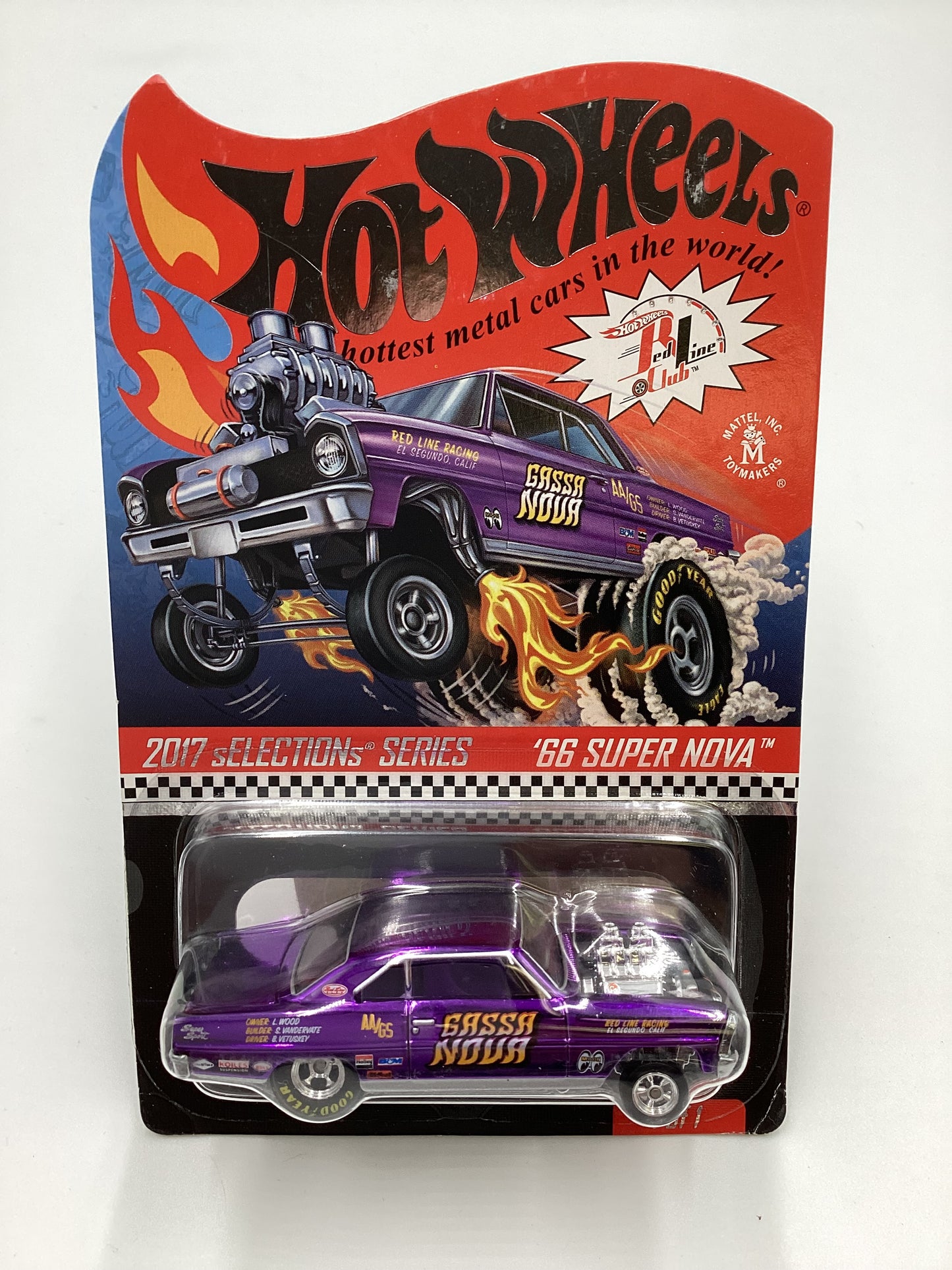 2017 Hot Wheels RLC sELECTIONs Series 66 Super Nova Purple 4512/11500 with protector