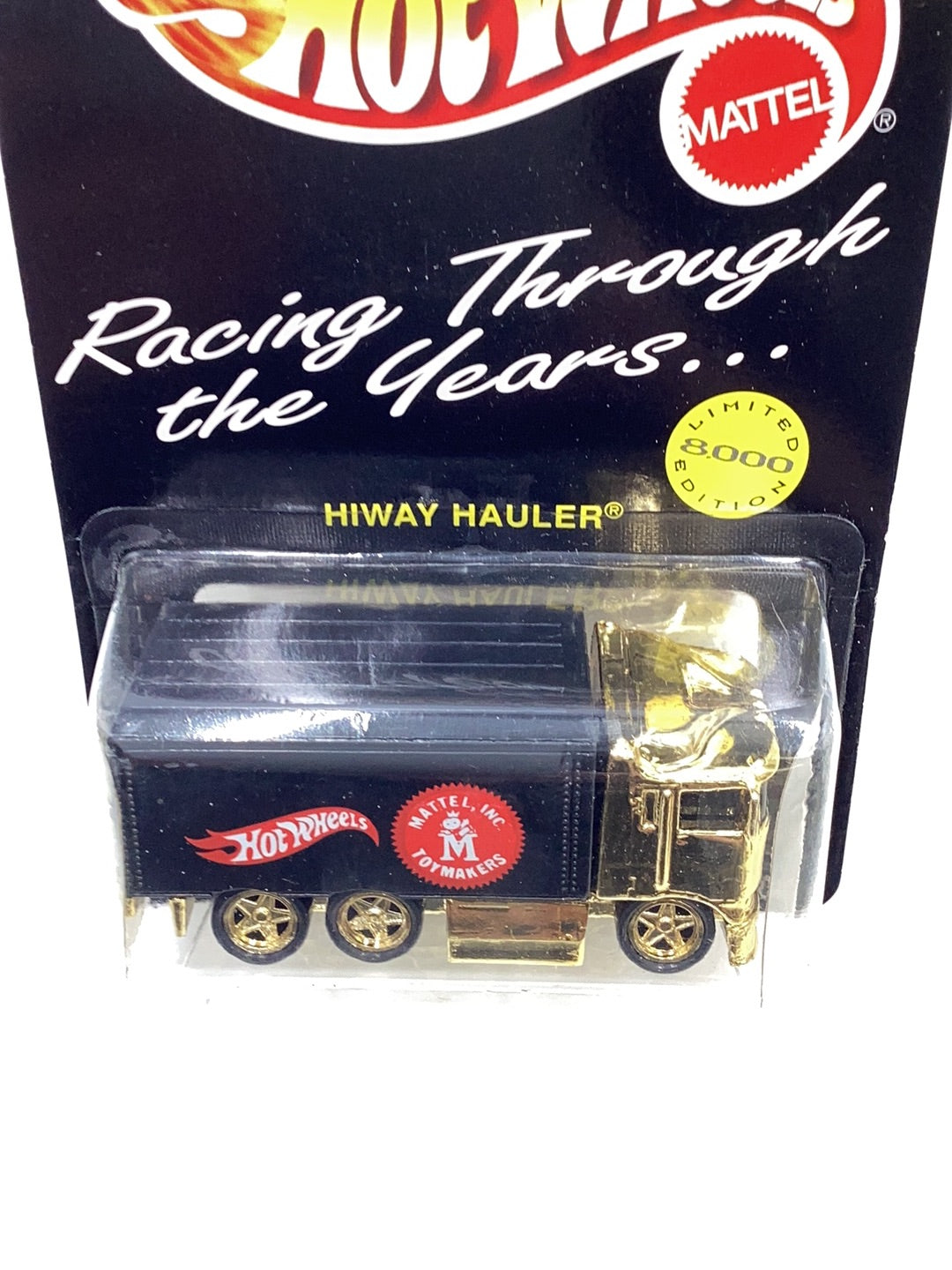 Hot Wheels 1995 Racing Through The Years Hiway Hauler 1 of 8000 #14904 with protector