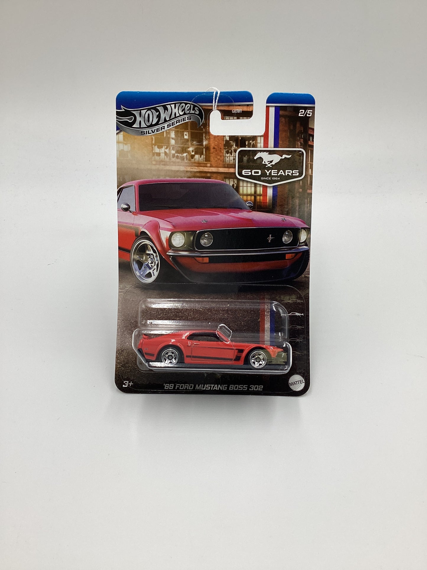 2024 Hot Wheels Silver Series 60 Years Mustang #2 84 Ford Mustang Boss 302 Red 151B