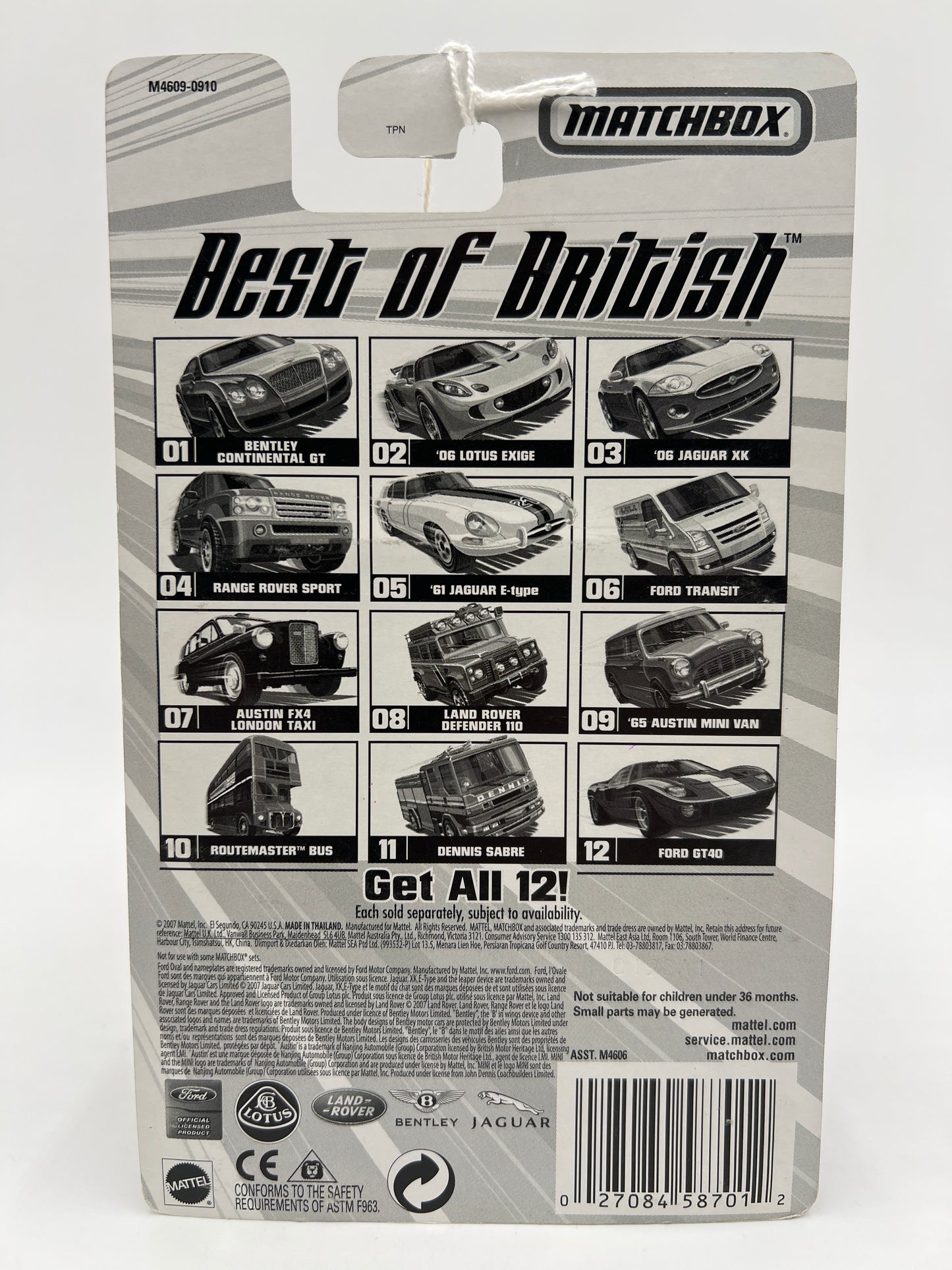 Matchbox Best Of British #11 Dennis Sabre Fire Truck Red 169K