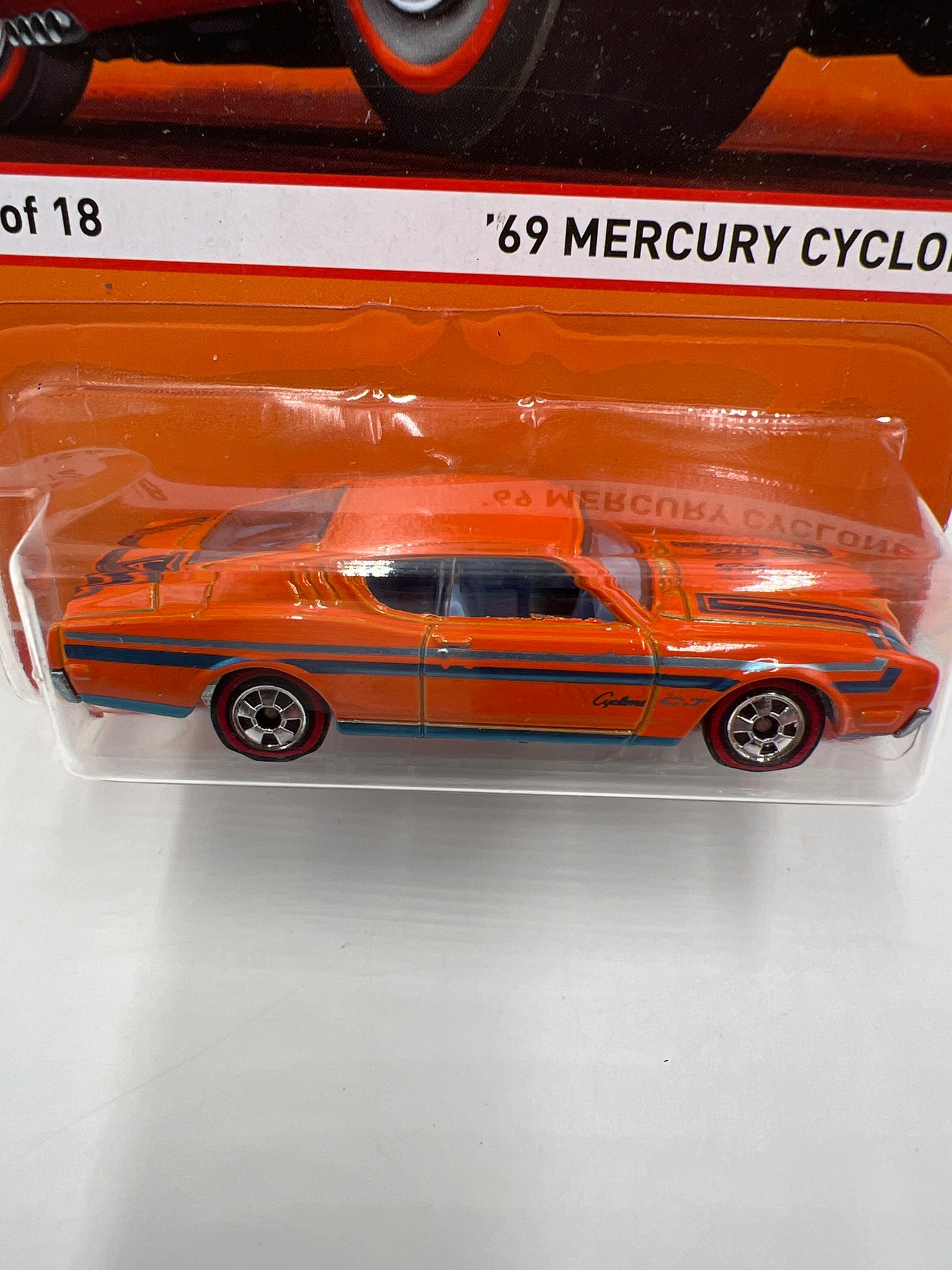 2015 Hot Wheels Redline #12 69 Mercury Cyclone Orange 158C