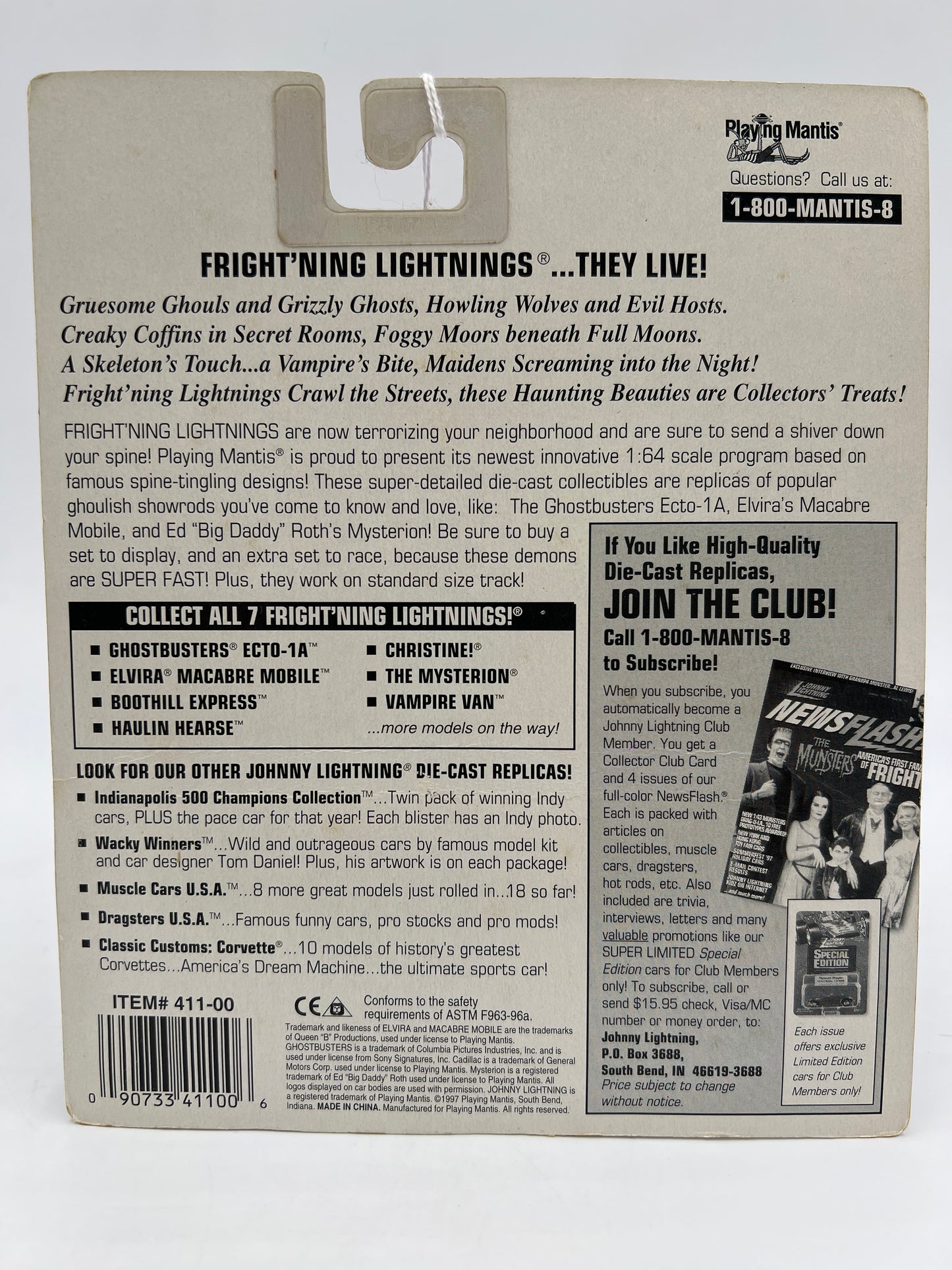 Johnny Lightning Frightning Lightnings Ghostbusters II Ecto 1A White 220A