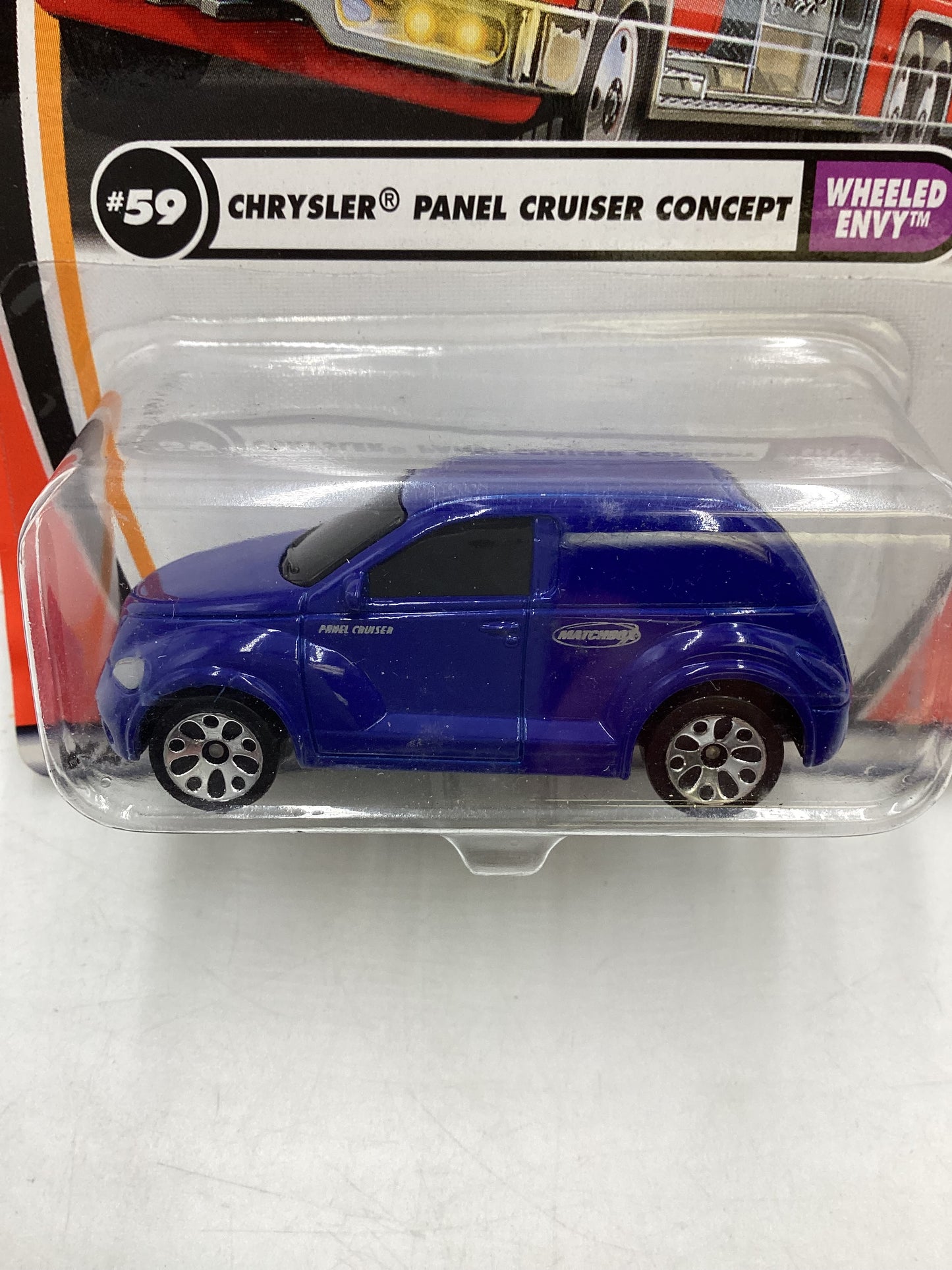 Matchbox #59 MBX Wheeled Envy Chrysler Panel Cruiser Concept Blue 208F