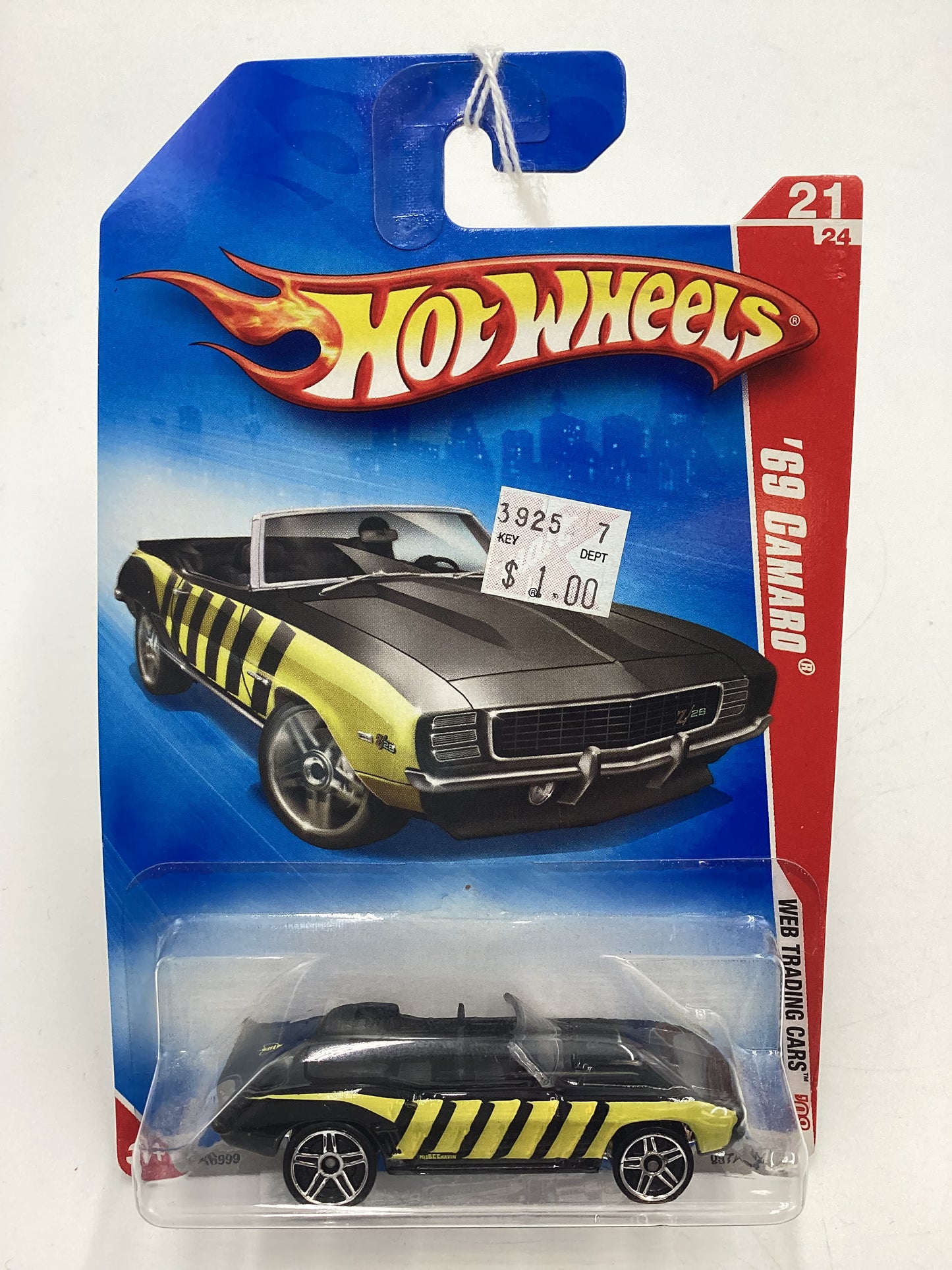 2008 Hot Wheels Web Trading Cars #97 69 Camaro Black 11D