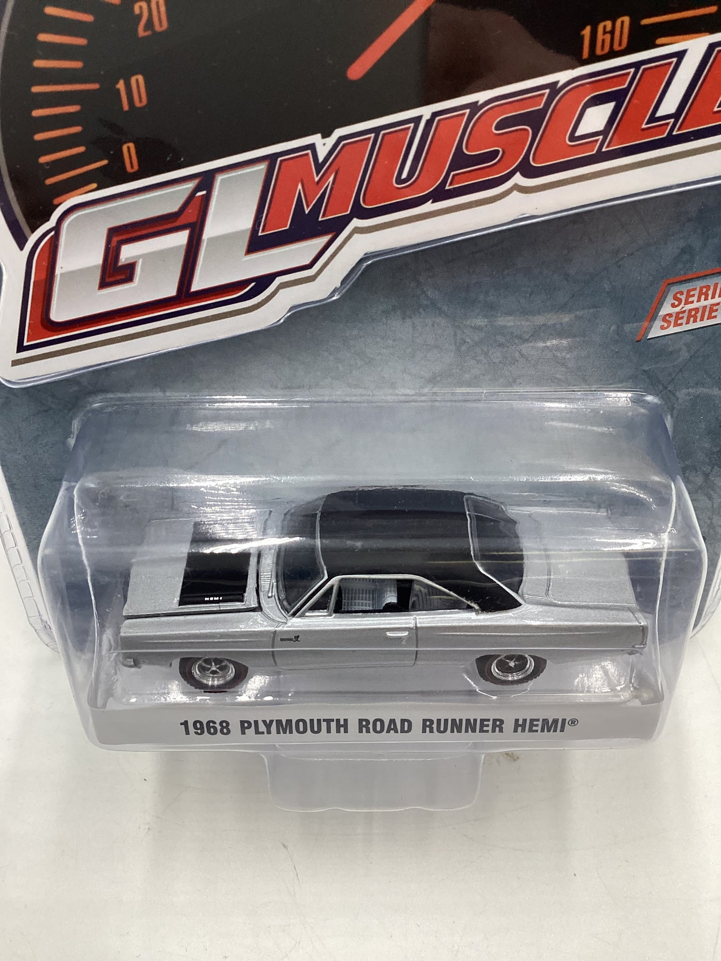 Greenlight GL Muscle Series Series 22 1968 Plymouth Road Runner Hemi Silver 178E