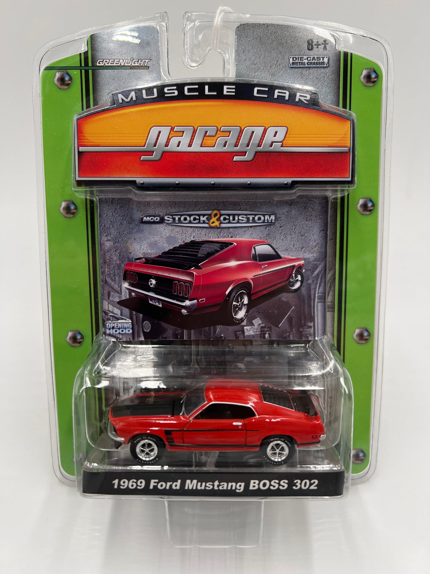 Greenlight Muscle Car Garage Series 6 1969 Ford Mustang Boss 302 Red 176C
