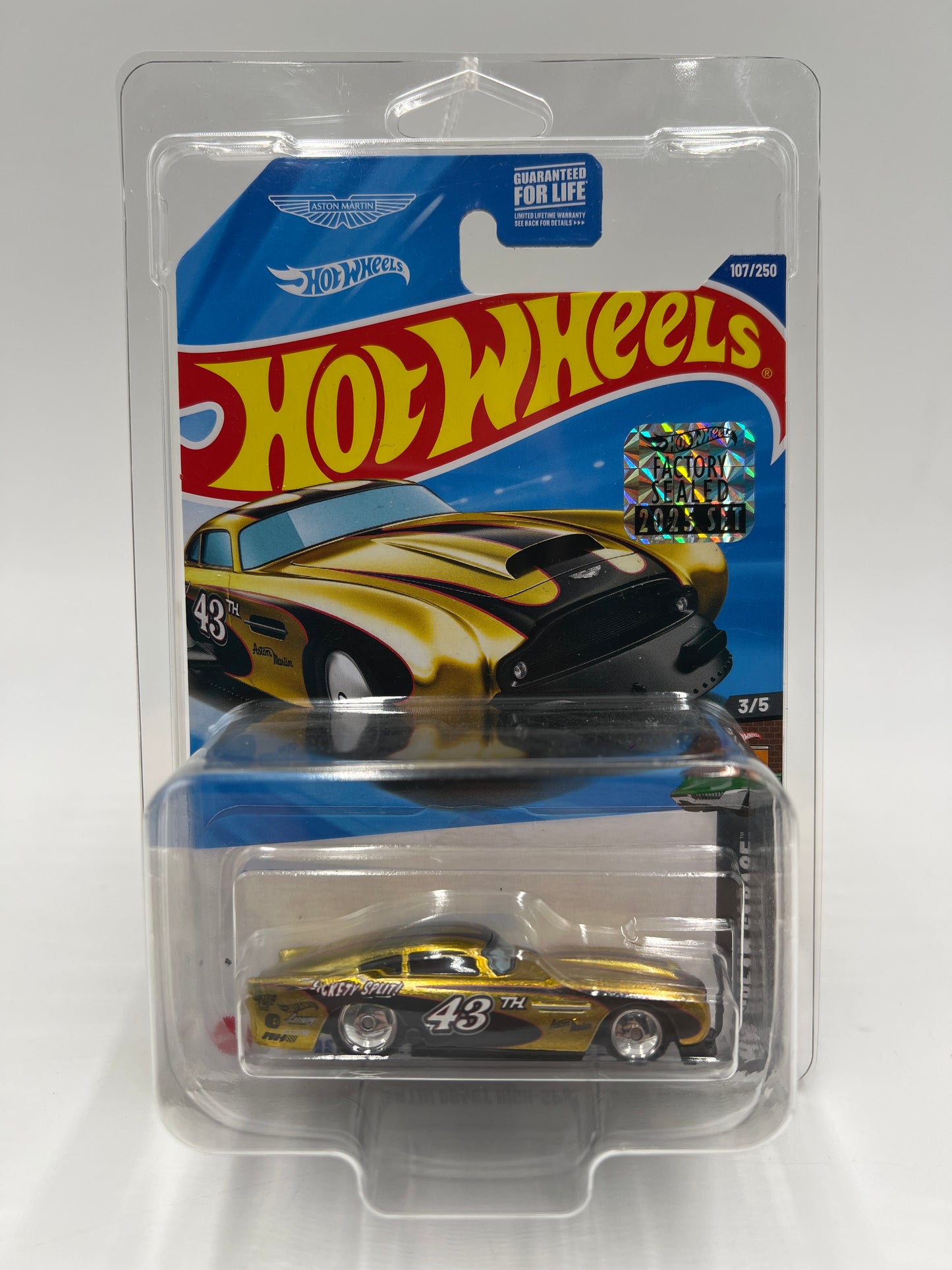 2025 Hot Wheels Factory Sealed Super Treasure Hunt #107 Aston Martin DB4GT High-Speed Edition Gold W/Protector