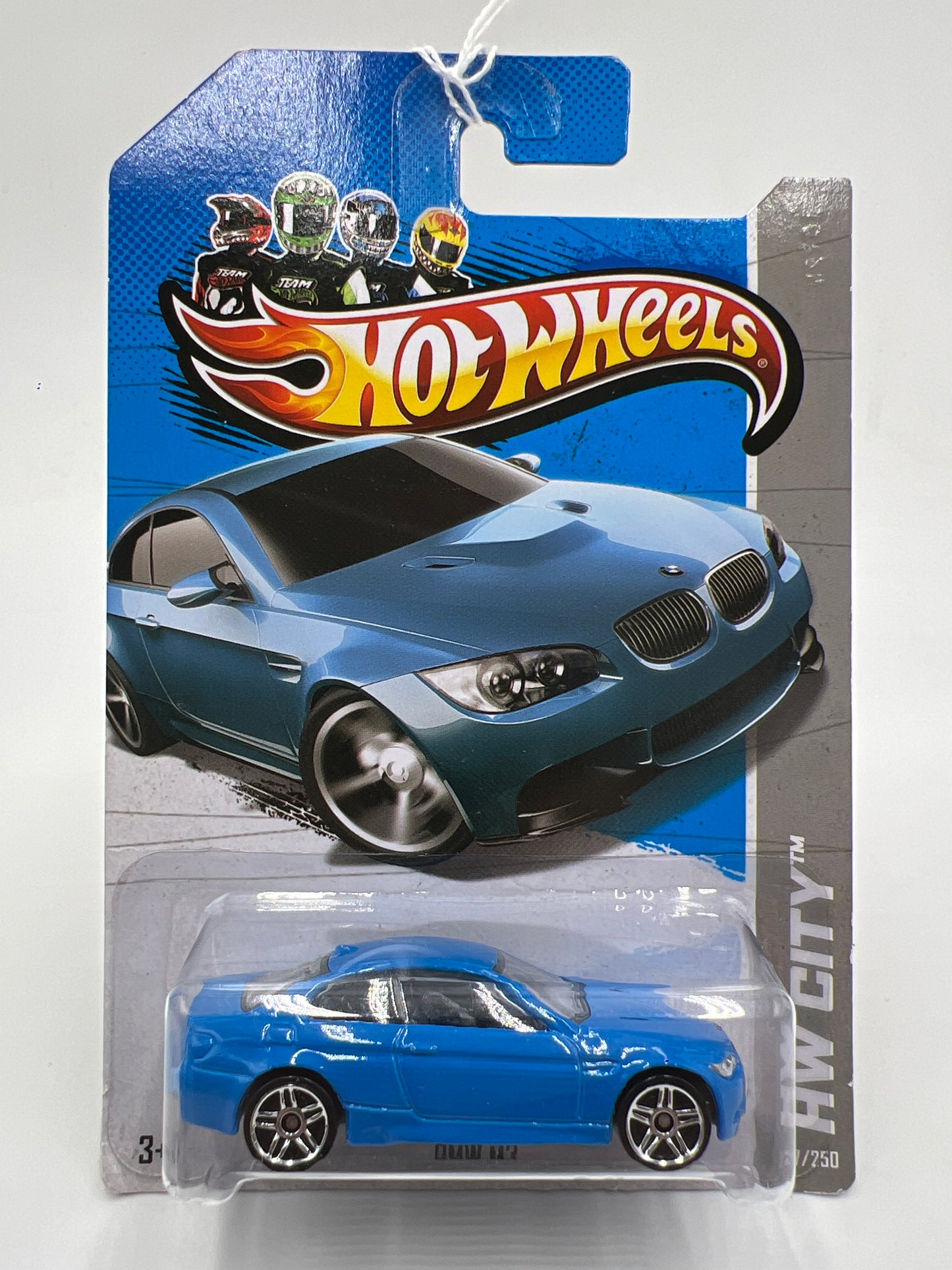 2013 Hot Wheels City #7 BMW M3 Blue SR