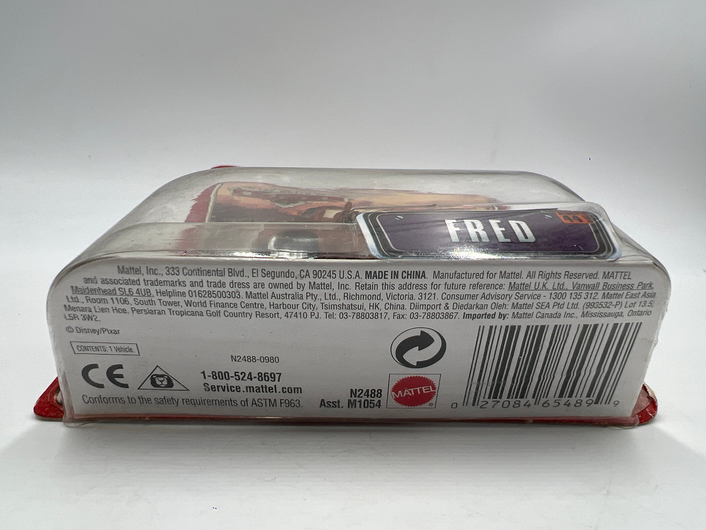 Disney Pixar The World Of Cars #44 Fred Loose Blister 138A