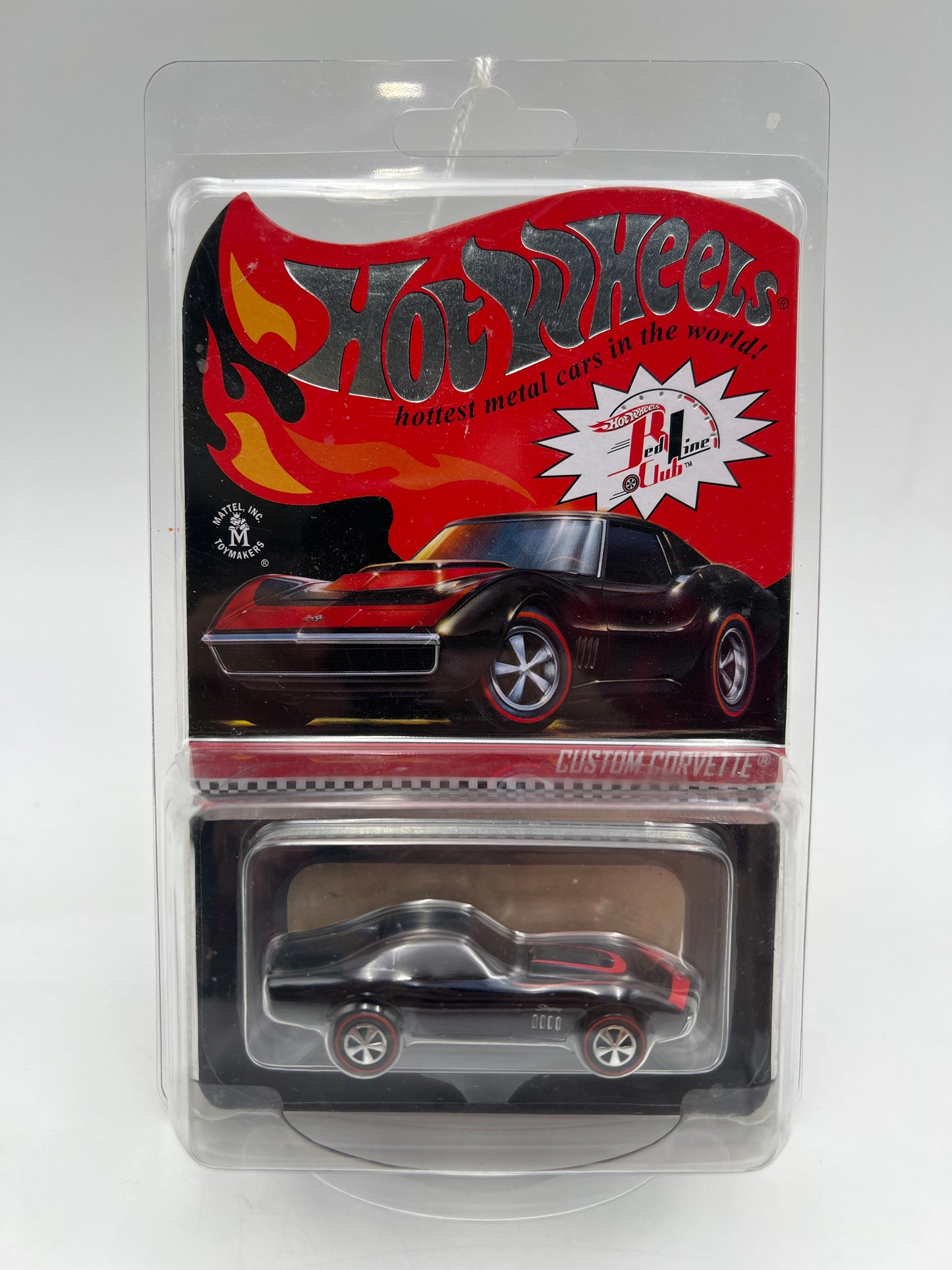 2022 Hot Wheels RLC Custom Corvette Black W/Protector