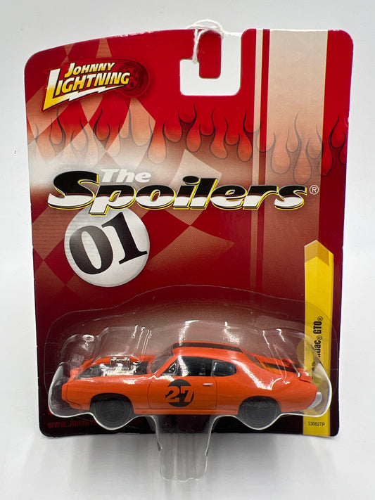 Johnny Lightning Small Card The Spoilers 1969 Pontiac GTO Orange