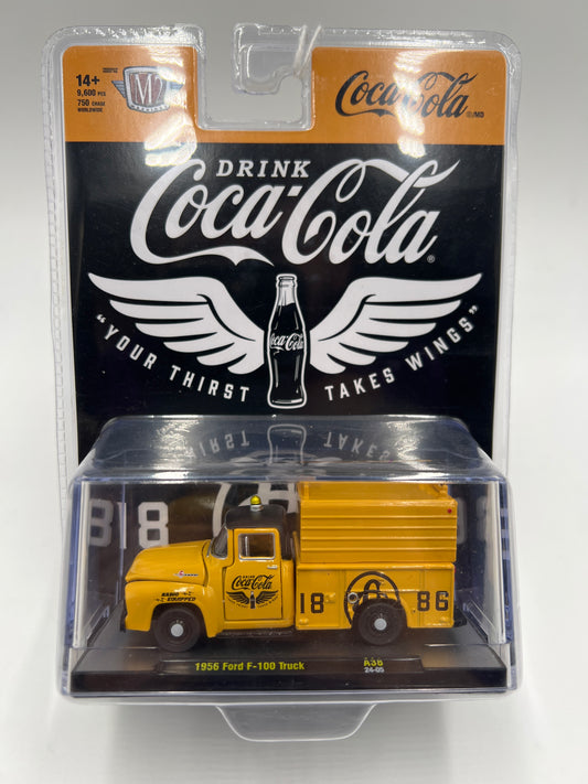 M2 Machines Coca Cola 1956 Ford F-100 Truck Yellow A38 204G