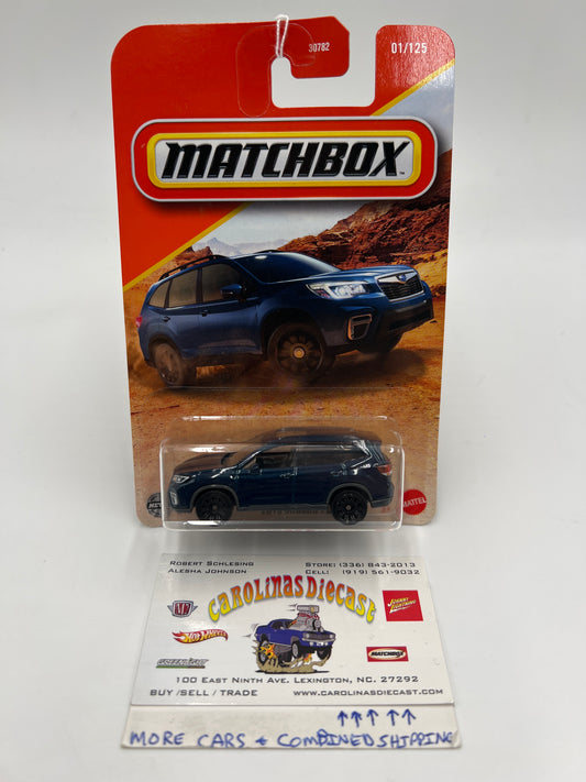 2025 Matchbox #1 2019 Subaru Forester Dark Blue 213Q