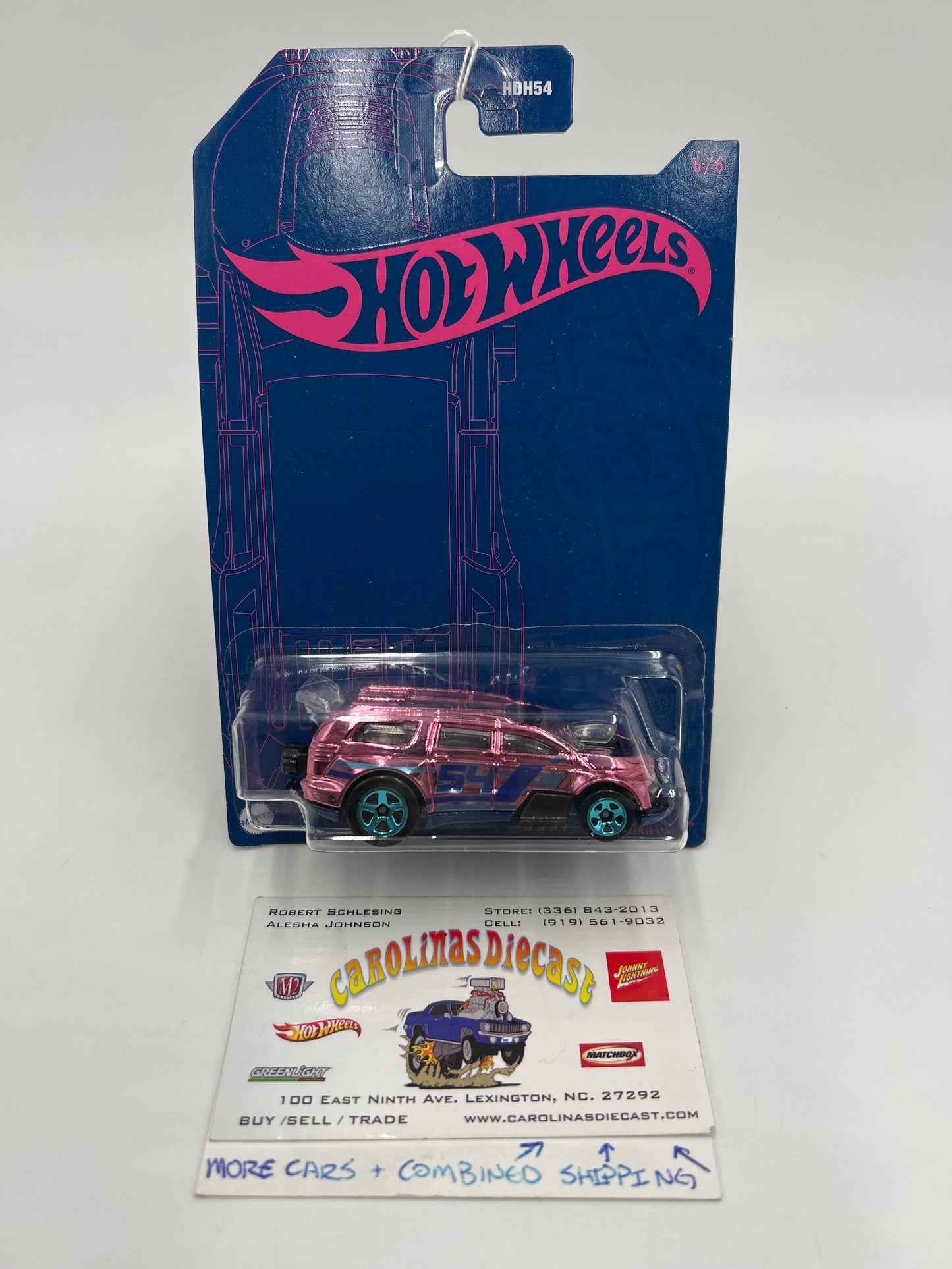 Hot Wheels 54th Anniversary Pearl and Chrome #6 CHASE Nitro Tailgater Pink
