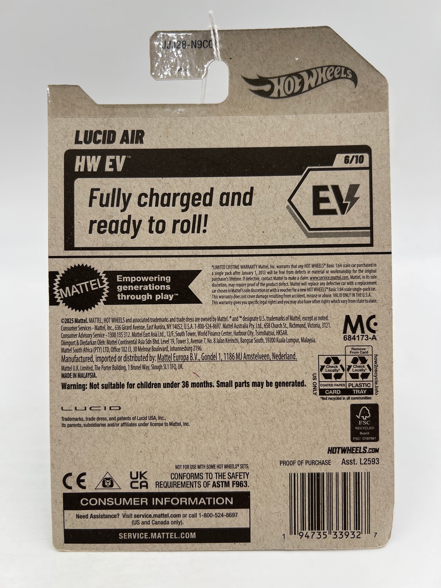 2026 Hot Wheels C Case HW EV #59 Lucid Air