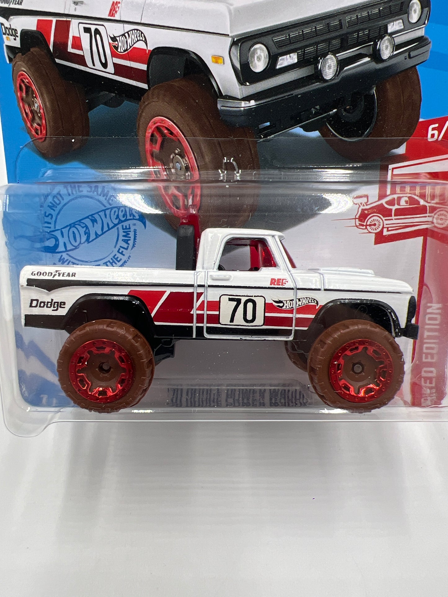 2021 Hot Wheels Target Exclusive Red Edition #3 70 Dodge Power Wagon White