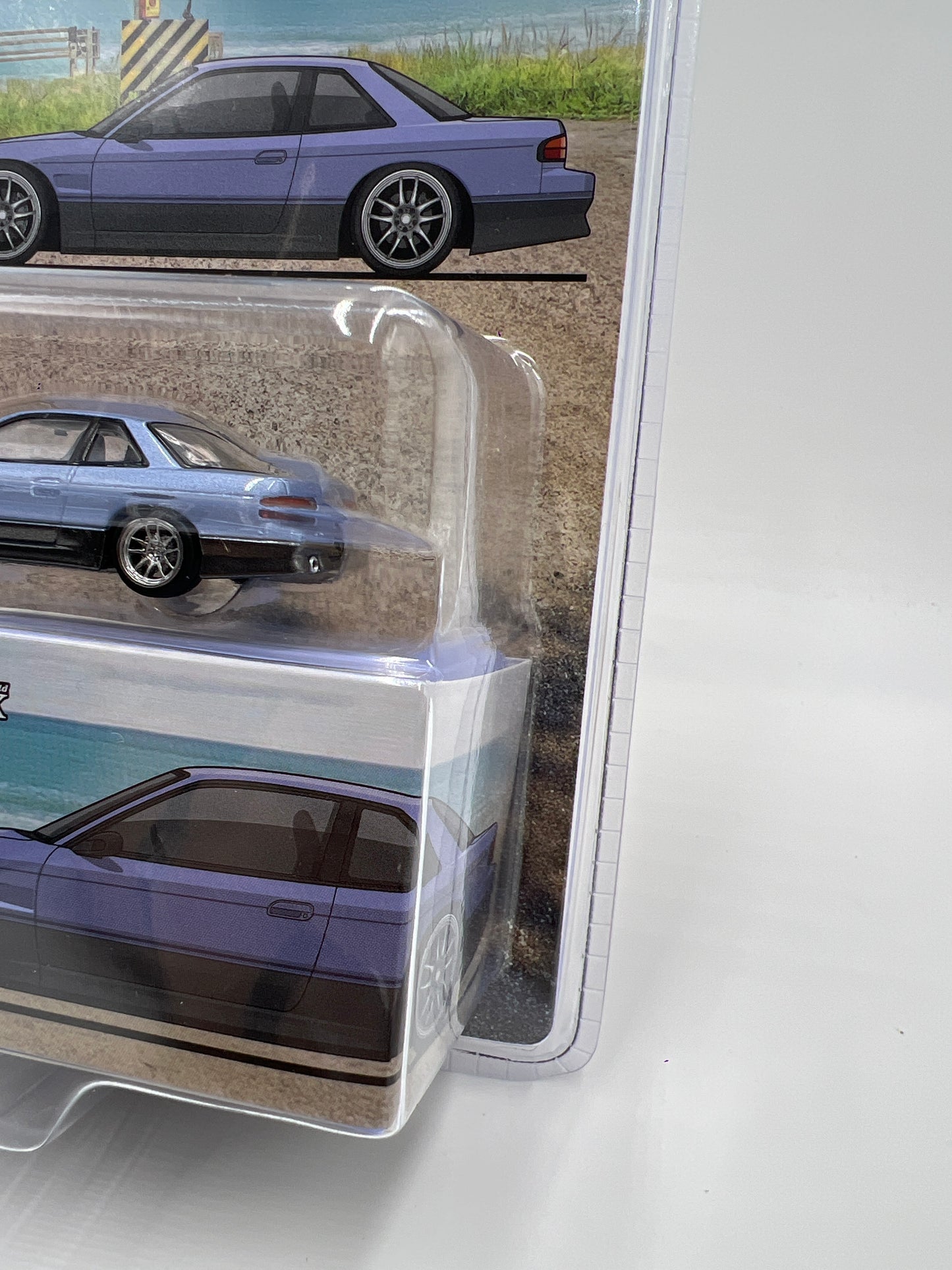 Tarmac Works Mijo Exclusives VERTEX Nissan Silvia S13 Blue/Gray