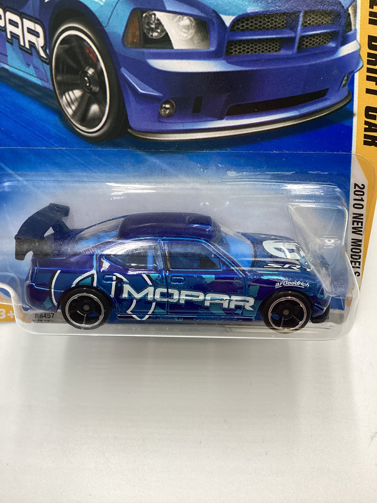 2010 Hot Wheels #043 Dodge Charger Drift Car Blue 38B