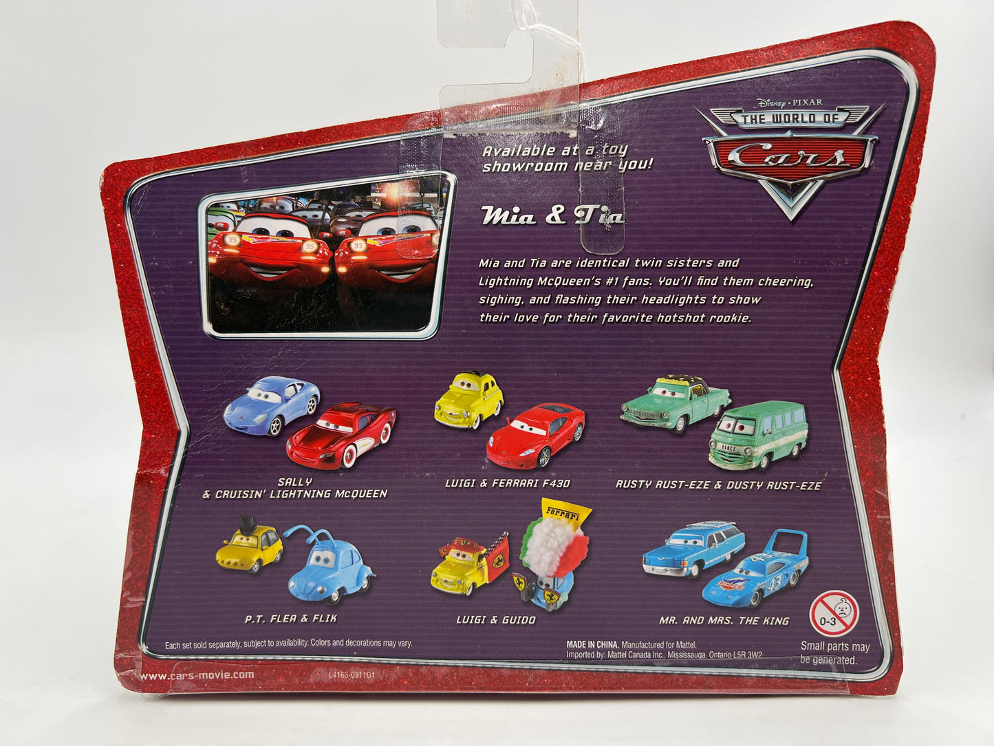 Disney Pixar The World Of Cars 2 Pack Movie Moments Mia & Tia