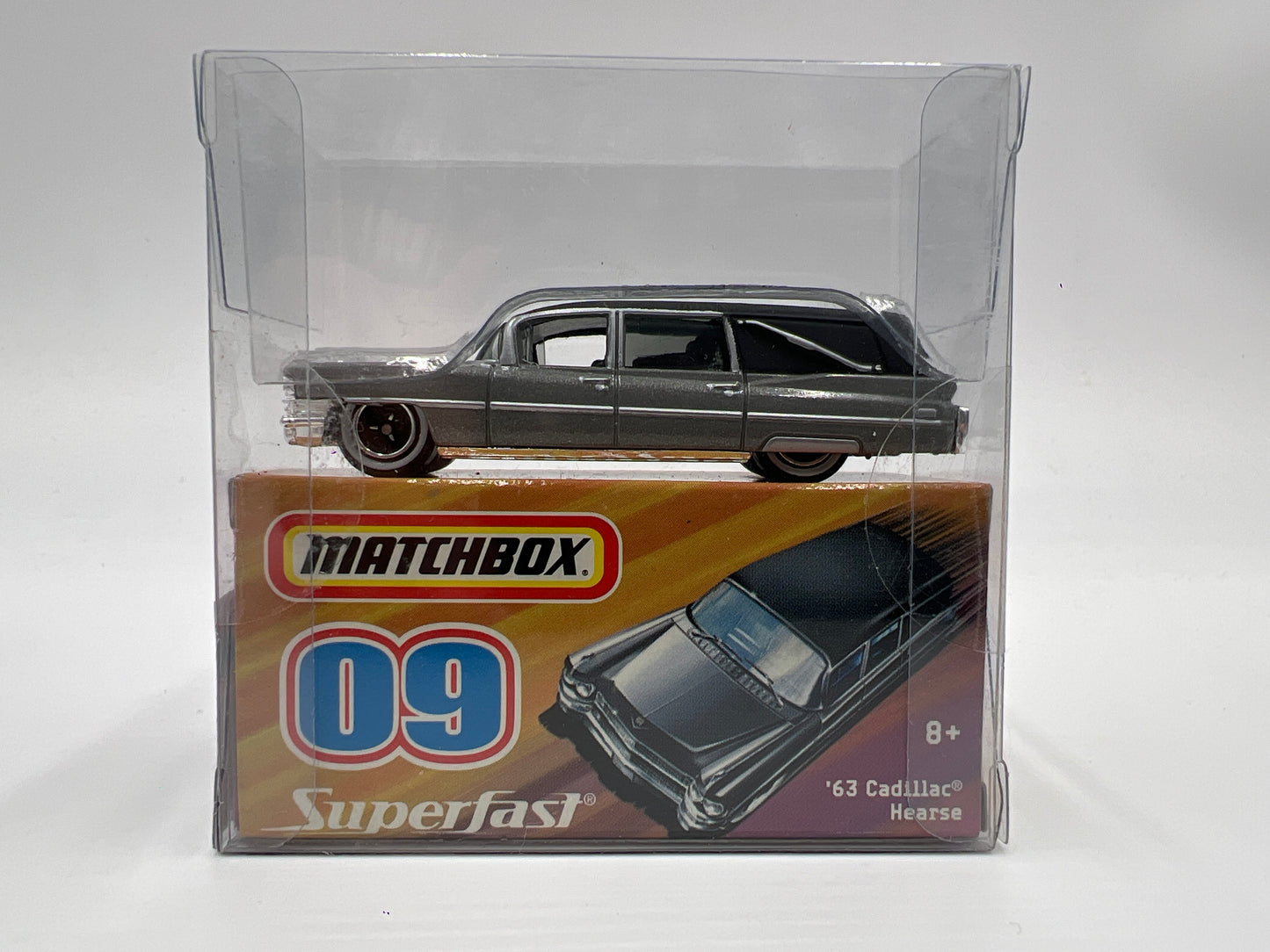 Matchbox Superfast #9 63 Cadillac Hearse Gray