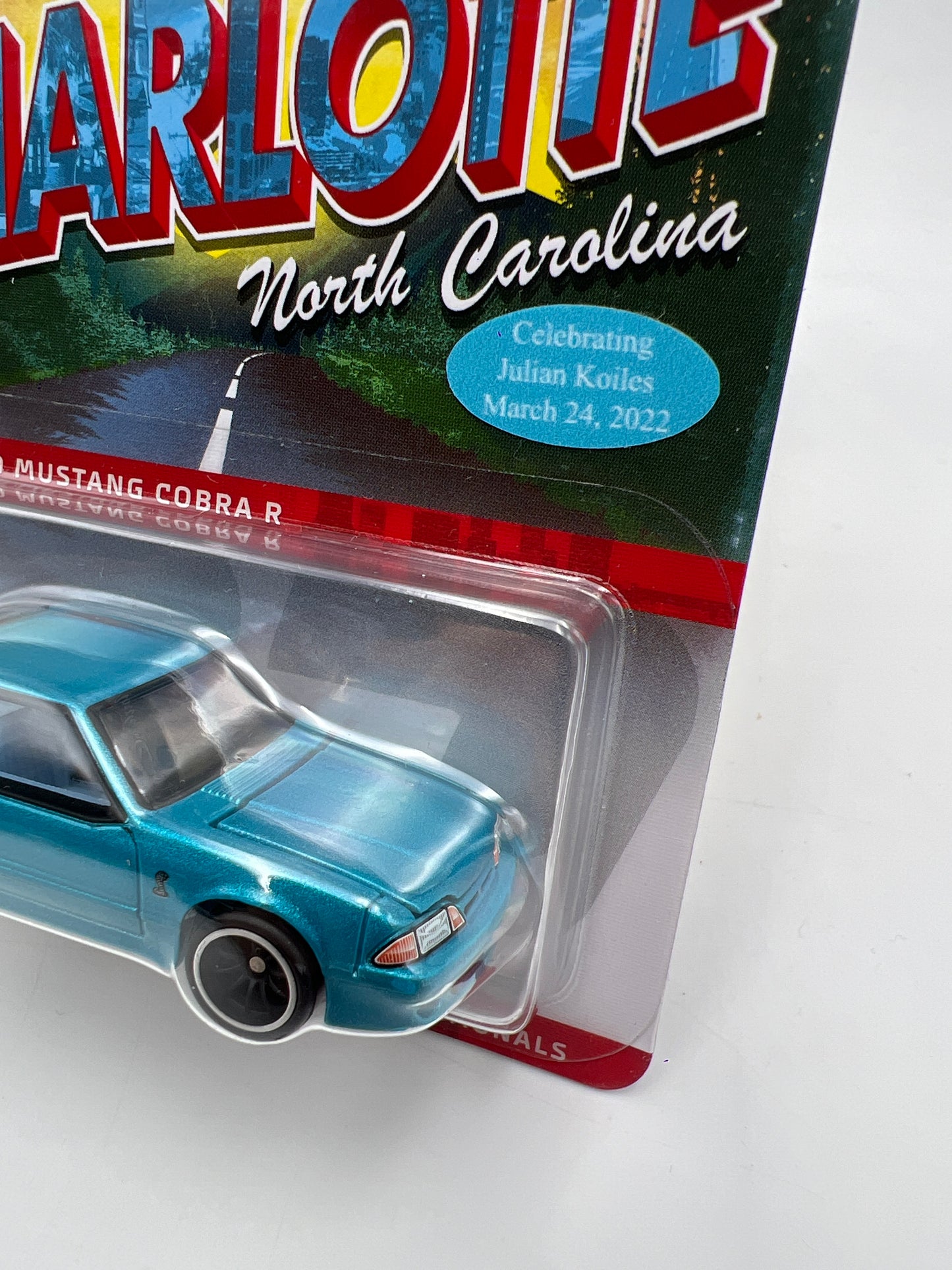 2022 Hot Wheels 22th Collectors Nationals Dinner Sticker 1993 Ford Mustang Cobra R W/Protector