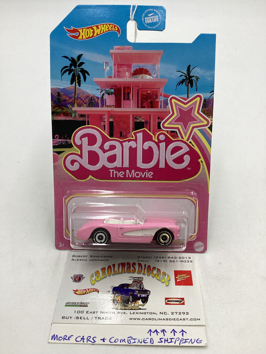 2023 Hot Wheels Barbie The Movie 1956 Corvette Pink 6D