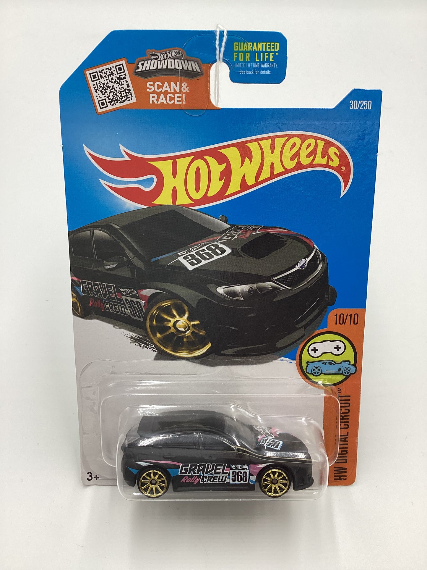 2016 Hot Wheels #30 Subaru WRX STI Matte Black Kmart exclusive 239B