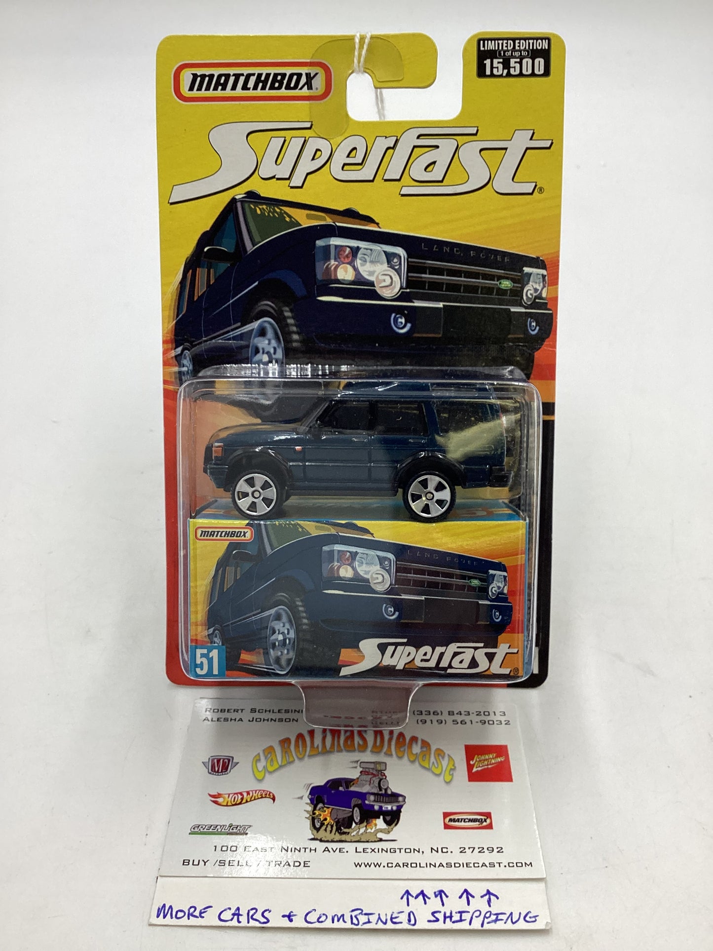 Matchbox Superfast #51 Land Rover Discovery *See Card For Condition*