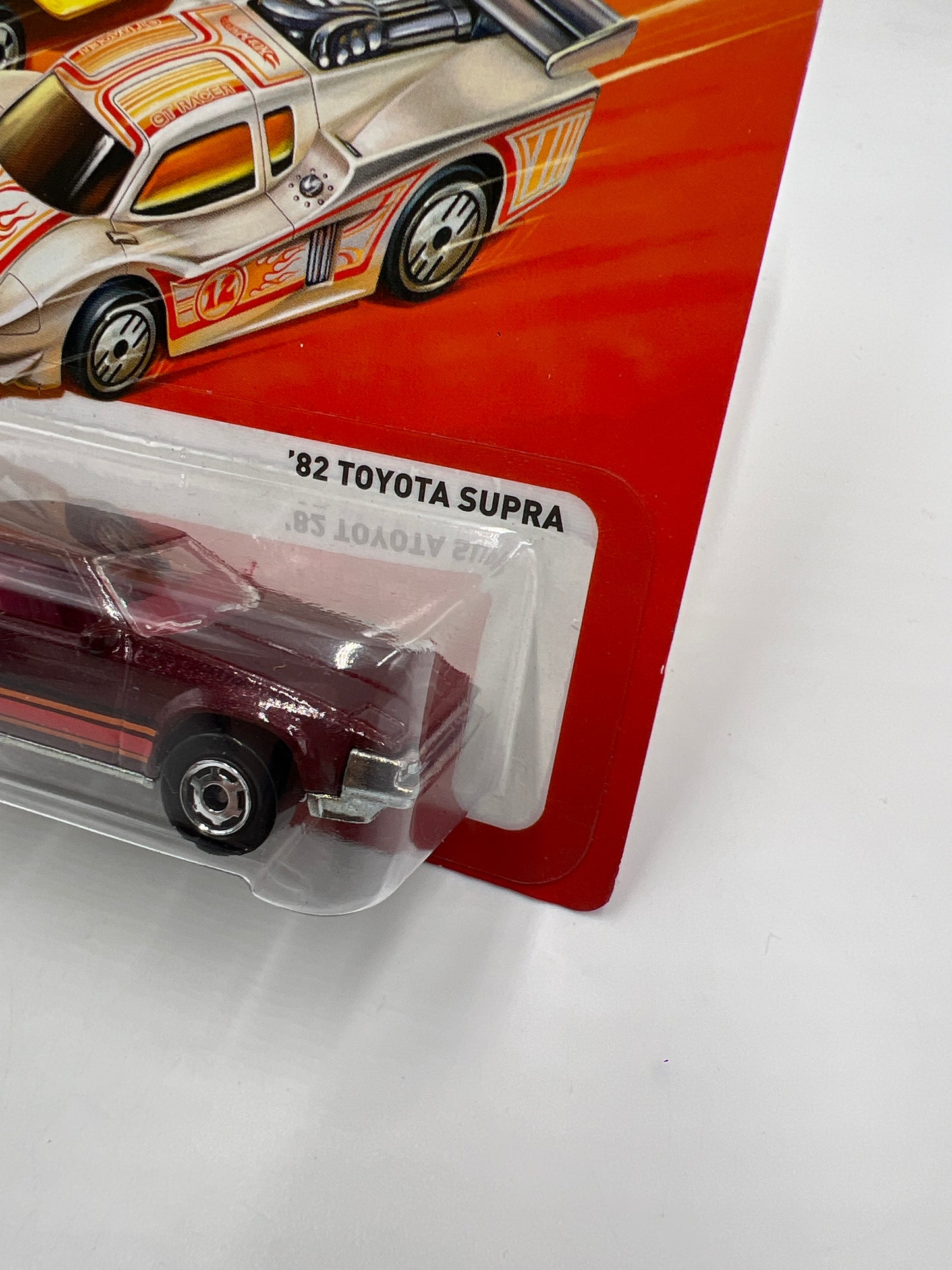 2011 Hot Wheels The Hot Ones 82 Toyota Supra Burgundy VHTF W/Protector