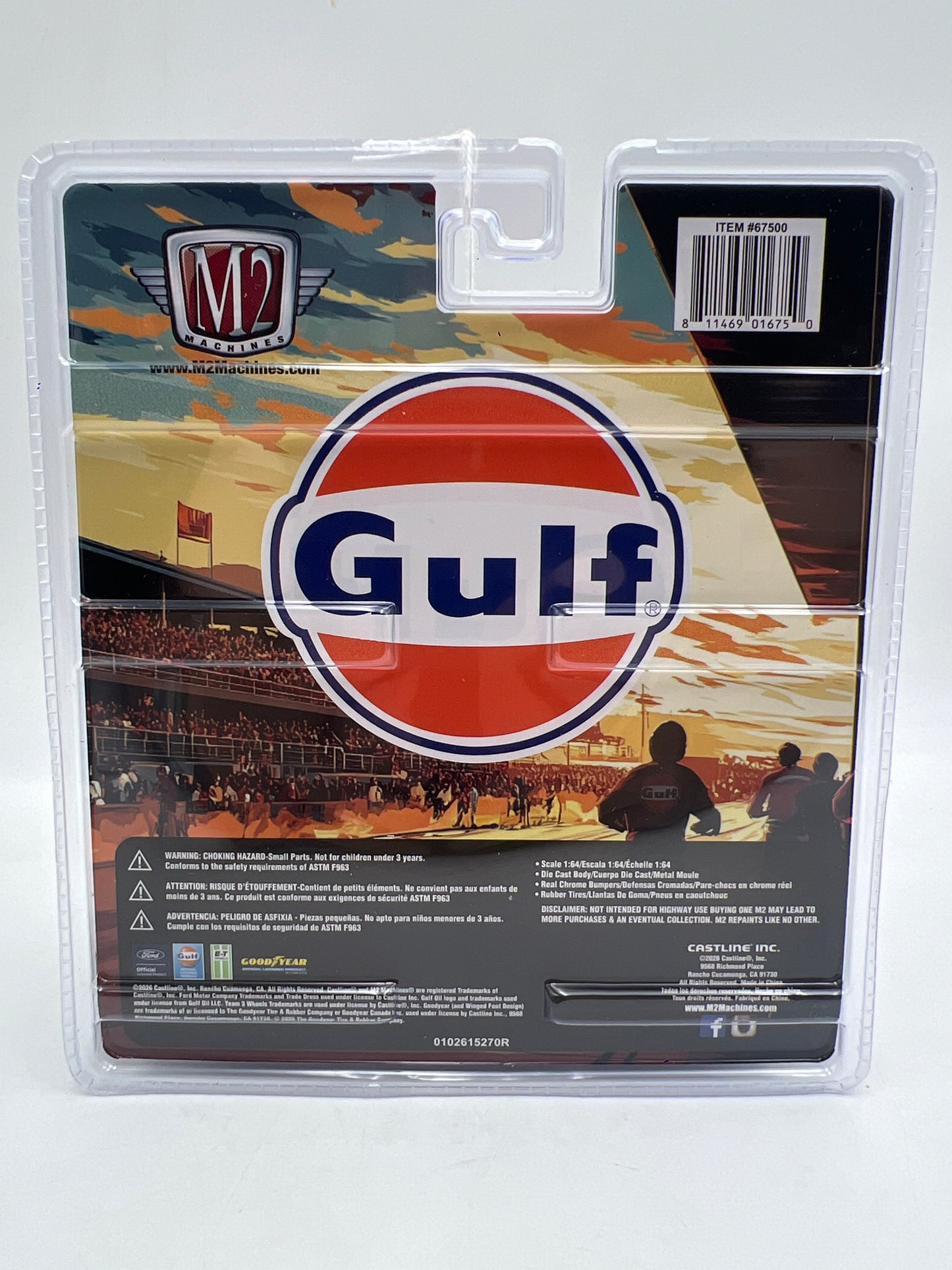 M2 Machines Diorama R21 1966 Ford GT40 MK II Gulf