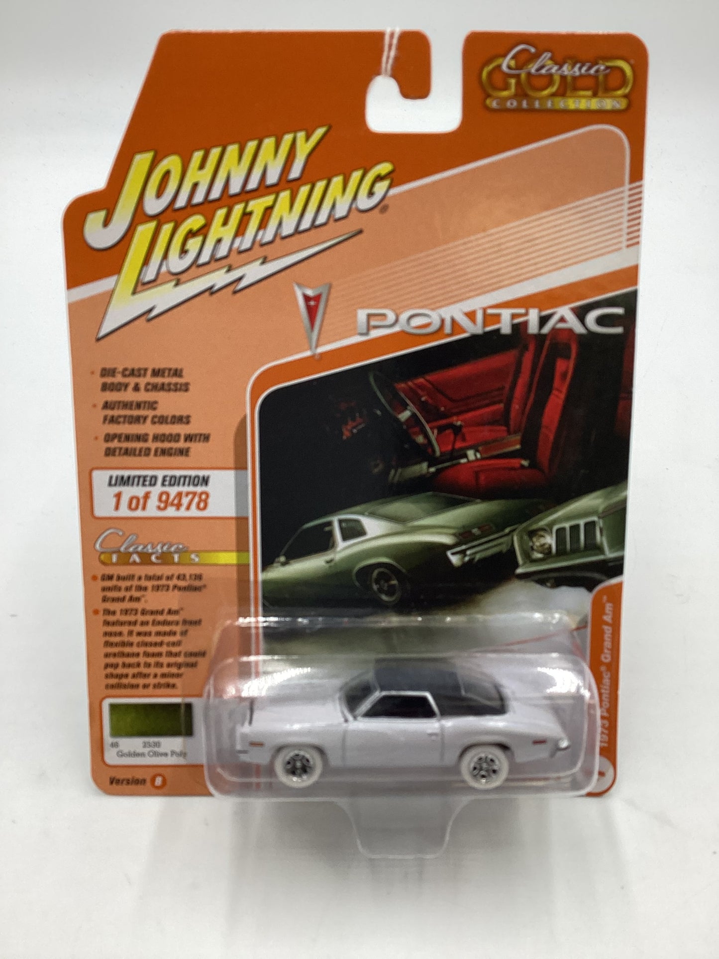 Johnny Lightning White Lightning Chase 1973 Pontiac Grand Am