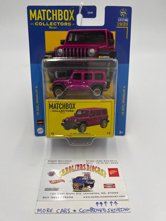 2024 Matchbox Collectors #19 18 Jeep Wrangler JL Pink 173F