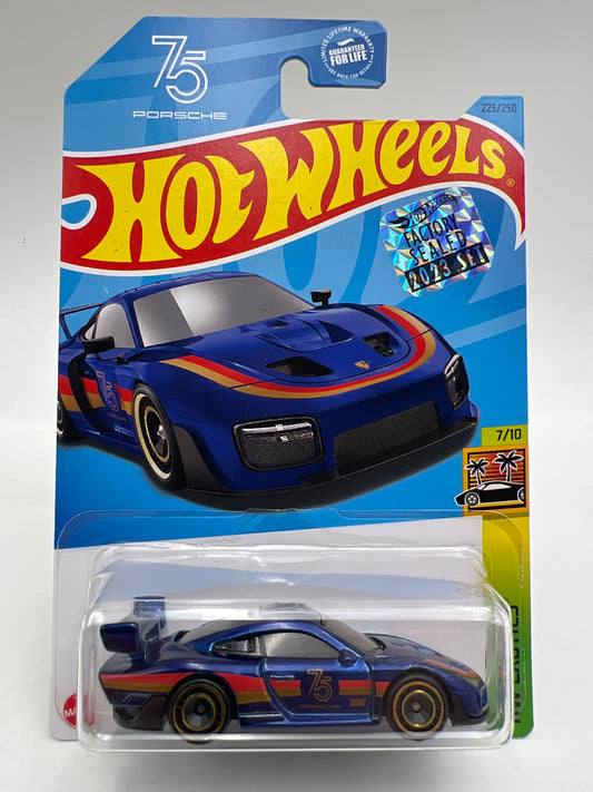 2023 Hot Wheels Factory Sealed Super Treasure Hunt #223 Porsche 935 Blue W/Protector
