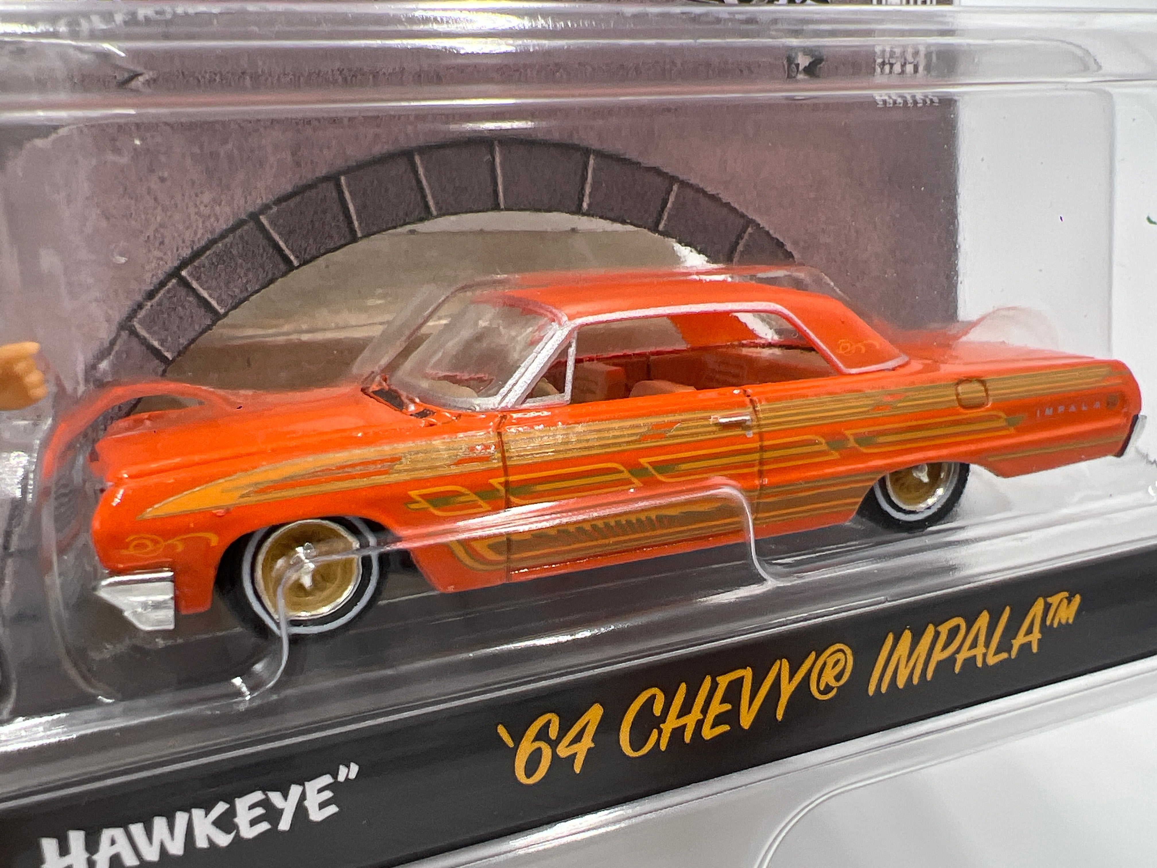 Greenlight x DGA Homie Rollerz 64 Chevy Impala & Estilo/Hawkeye