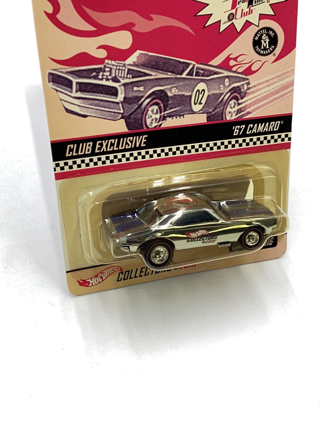 Hot Wheels 2002 club exclusive #016 ‘67 Camaro w/Blue stripes 1/10000 with protector