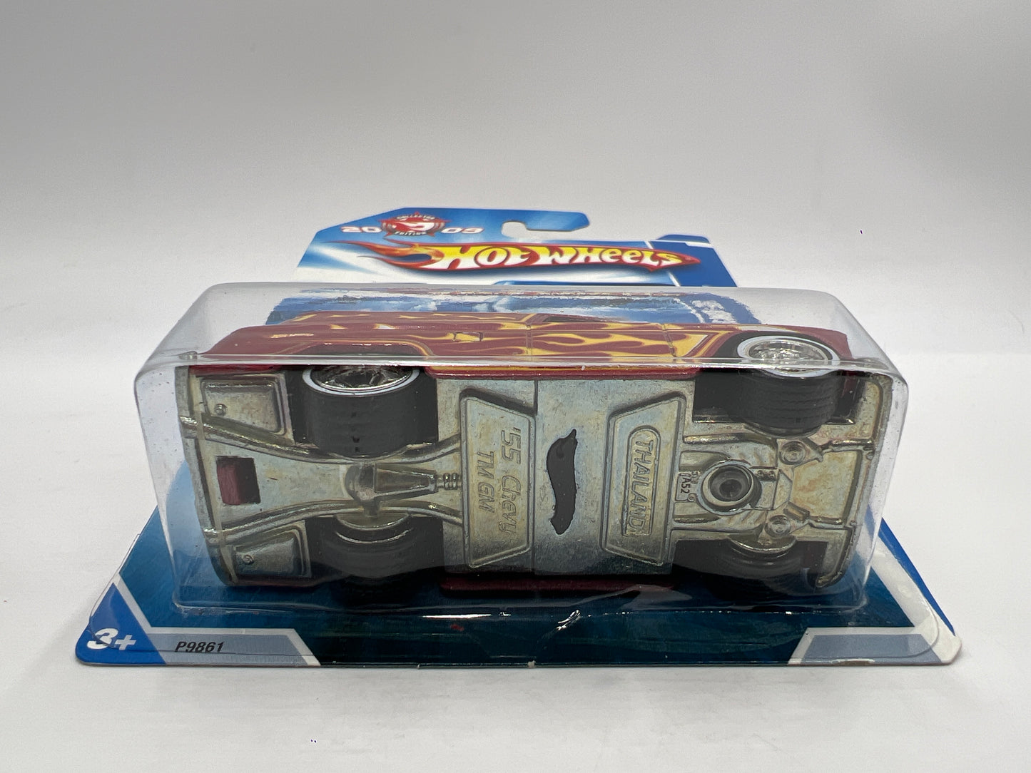 2009 Hot Wheels Kmart Mail In Promo #1 55 Chevy Panel Red W/Protector