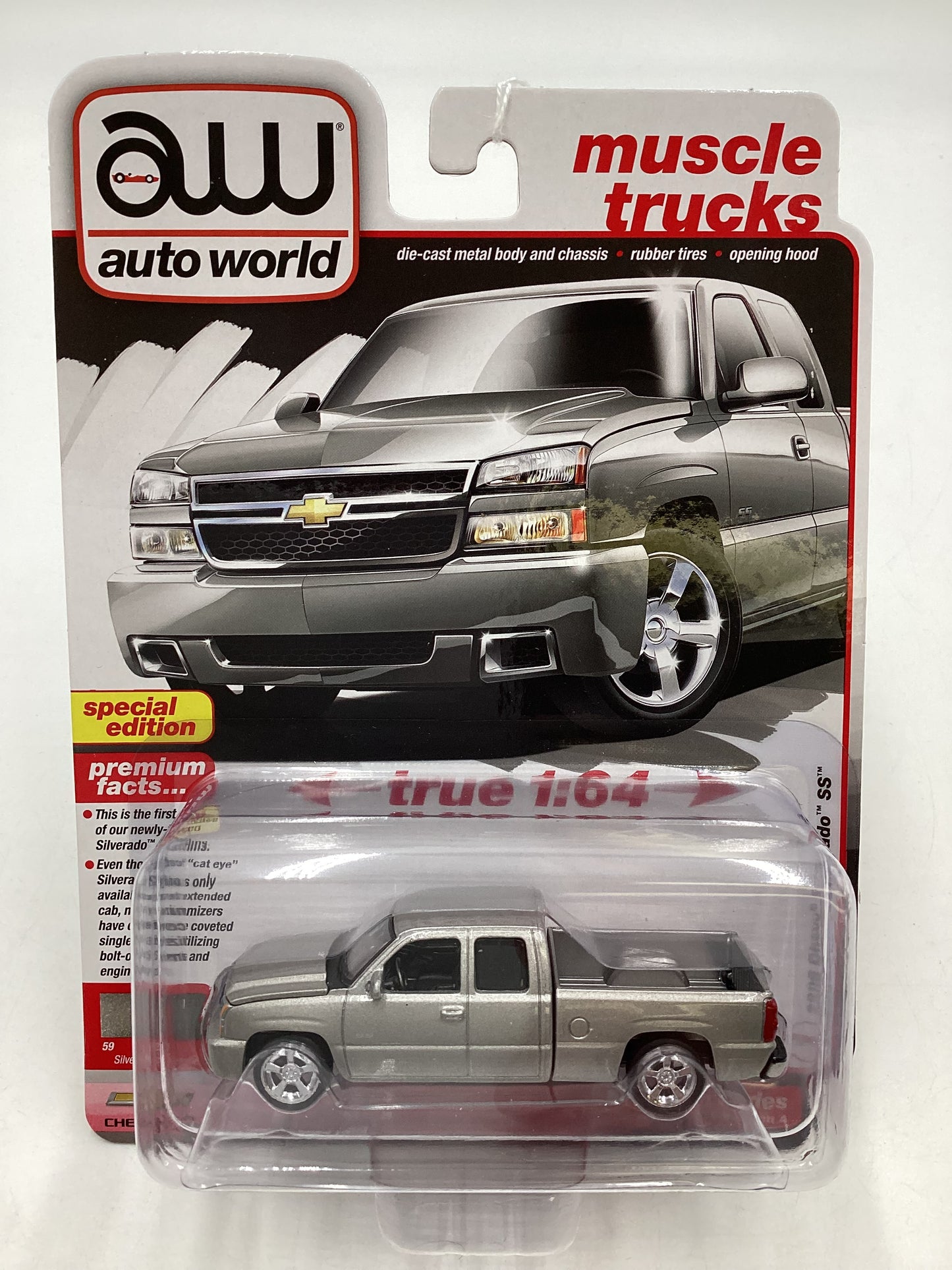 2024 Auto world Muscle Trucks 2006 Chevy Silverado SS Silver 183H
