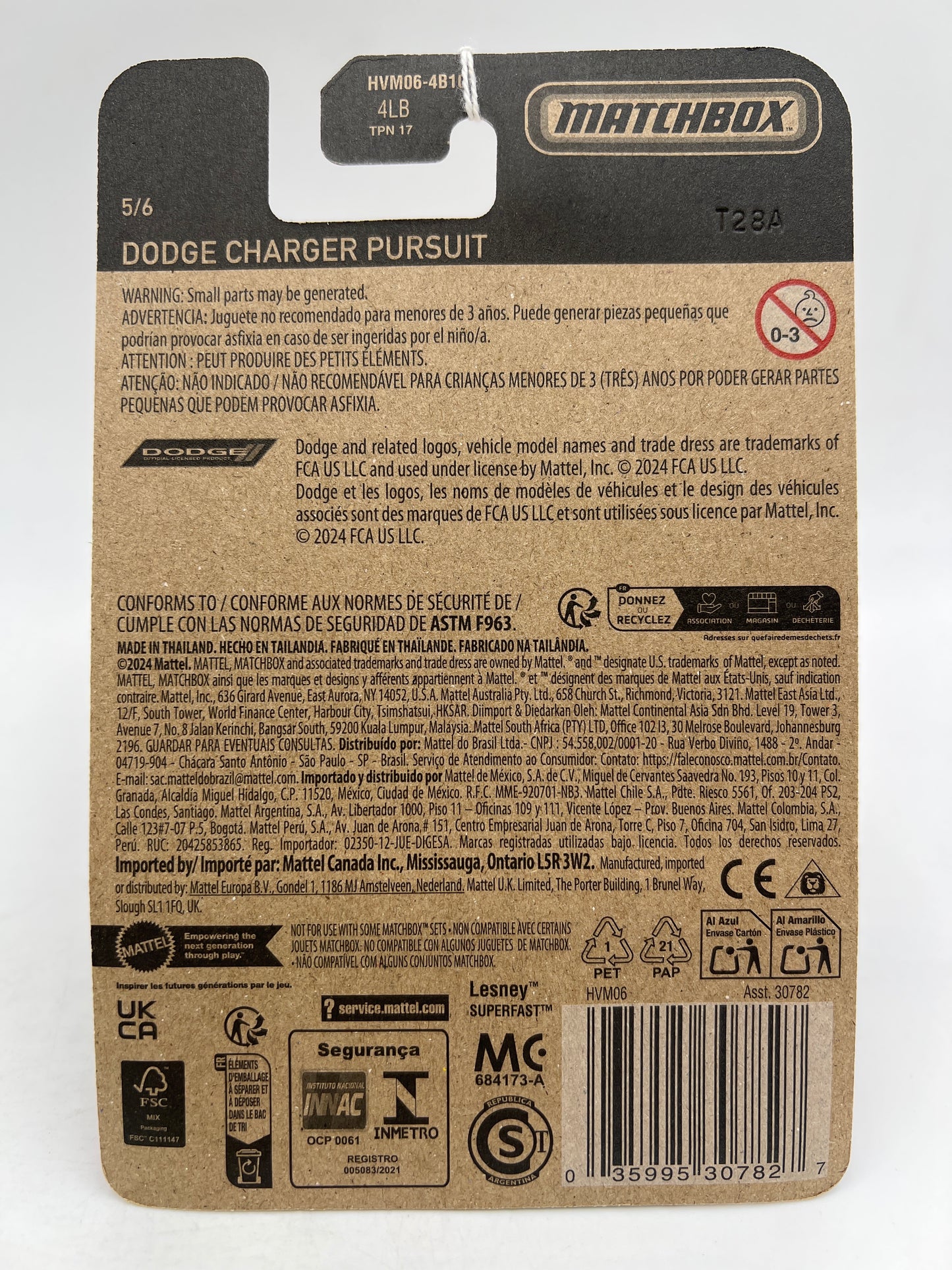 Matchbox Target Red Exclusive #5 Dodge Charger Pursuit