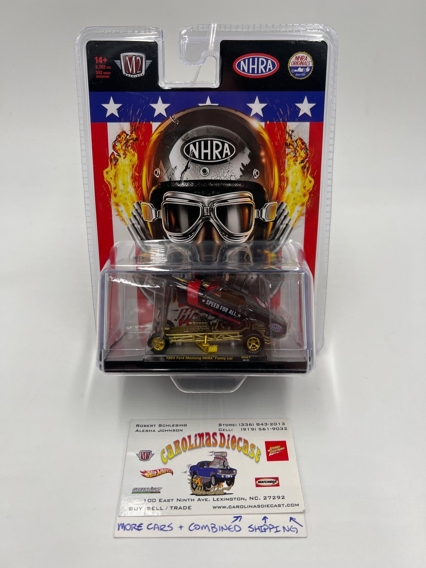 M2 Machines Hobby Release CHASE 1/342 1969 Ford Mustang NHRA Funny Car Black HS51