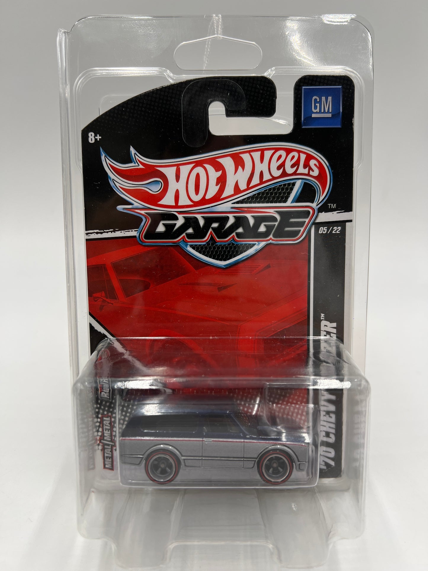 Hot Wheels Premium Garage GM Series #5 70 Chevy Blazer Silver/Blue W/Protector
