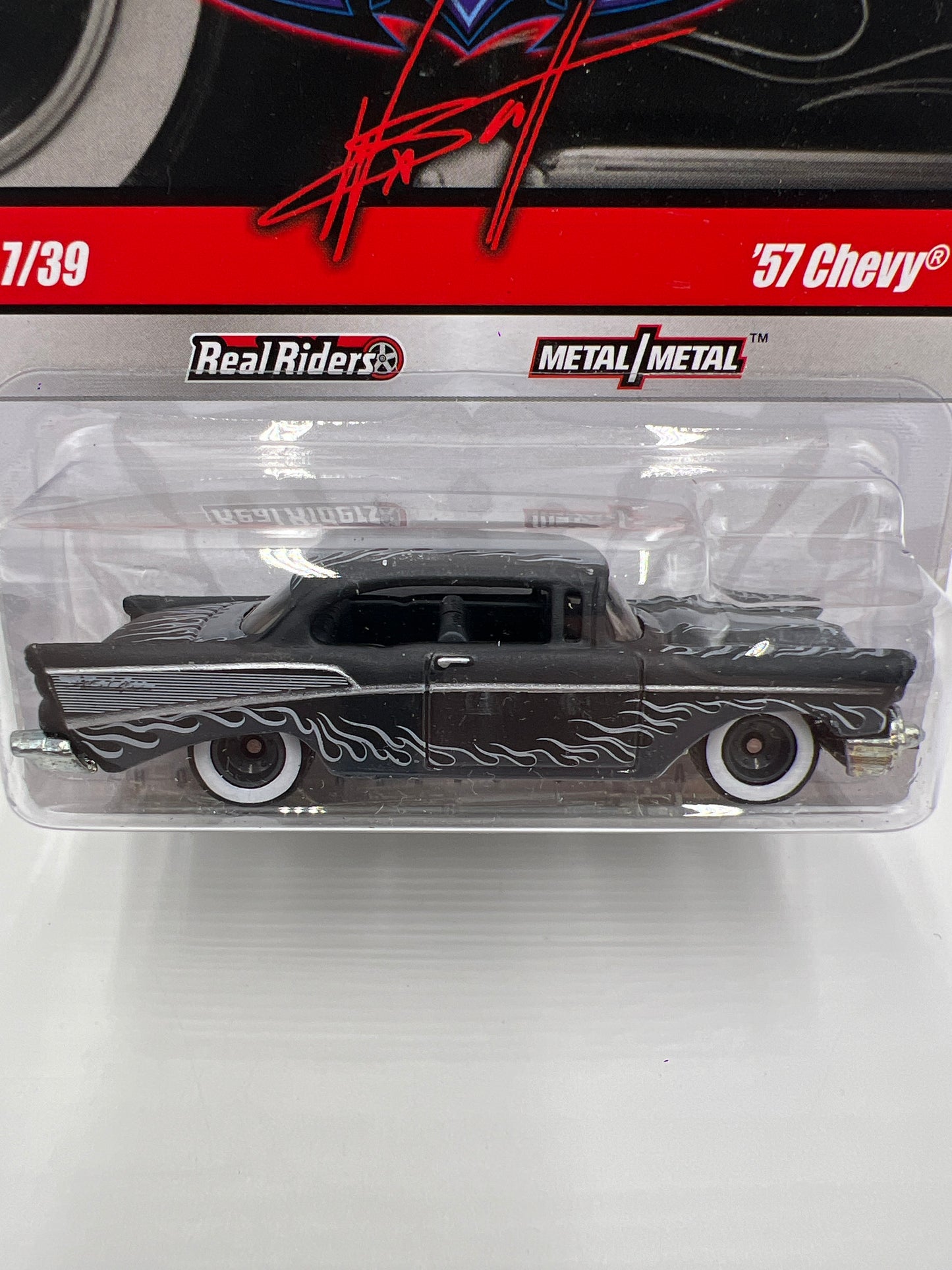 Hot Wheels Premium Waynes Garage #7 57 Chevy Black 244D