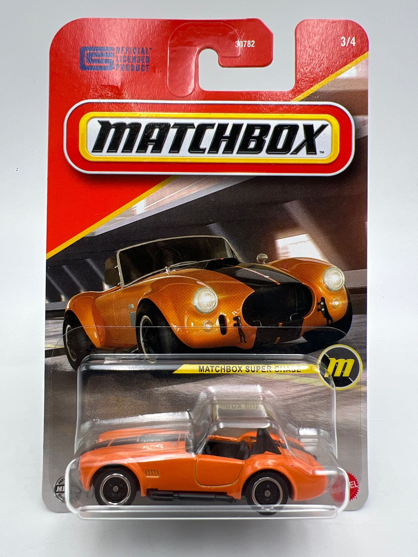 2025 Matchbox Super Chase 1965 Shelby Cobra 427 Orange W/Protector