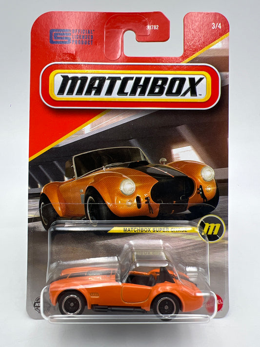 2025 Matchbox Super Chase 1965 Shelby Cobra 427 Orange W/Protector