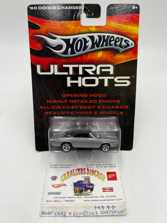 Hot Wheels Premium Ultra Hots 69 Dodge Charger Silver