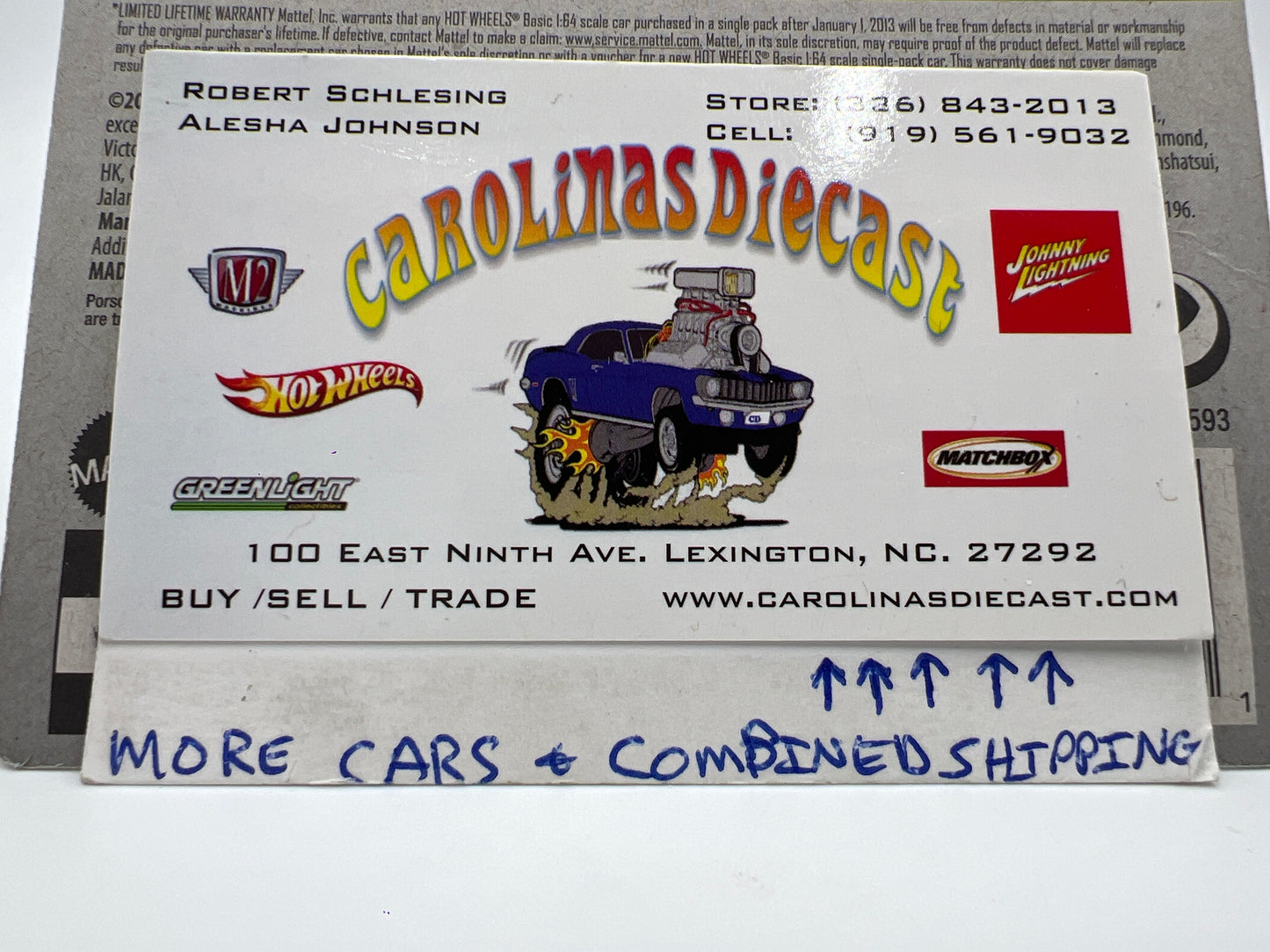 2019 Hot Wheels Month Card Nightburnerz #155 96 Porsche Carrera Blue 100C